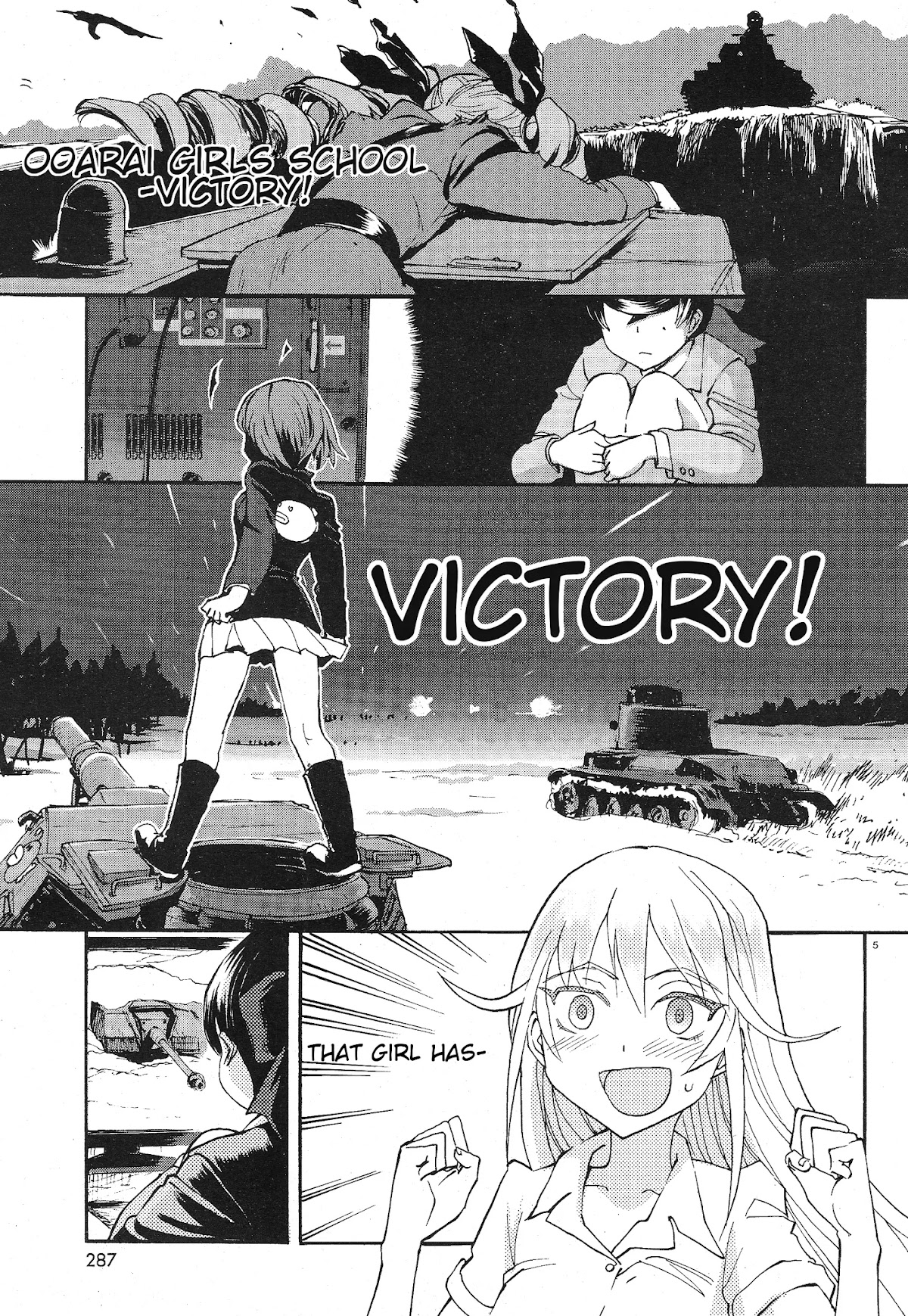 Girls & Panzer - Ribbon no Musha Chapter 2 page 6 - Chapter 2: The Two's Encounter