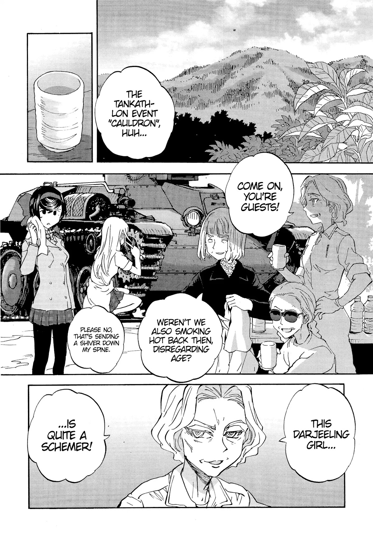 Girls & Panzer - Ribbon no Musha Chapter 22 page 22 - Chapter 22: Darjeeling's entry