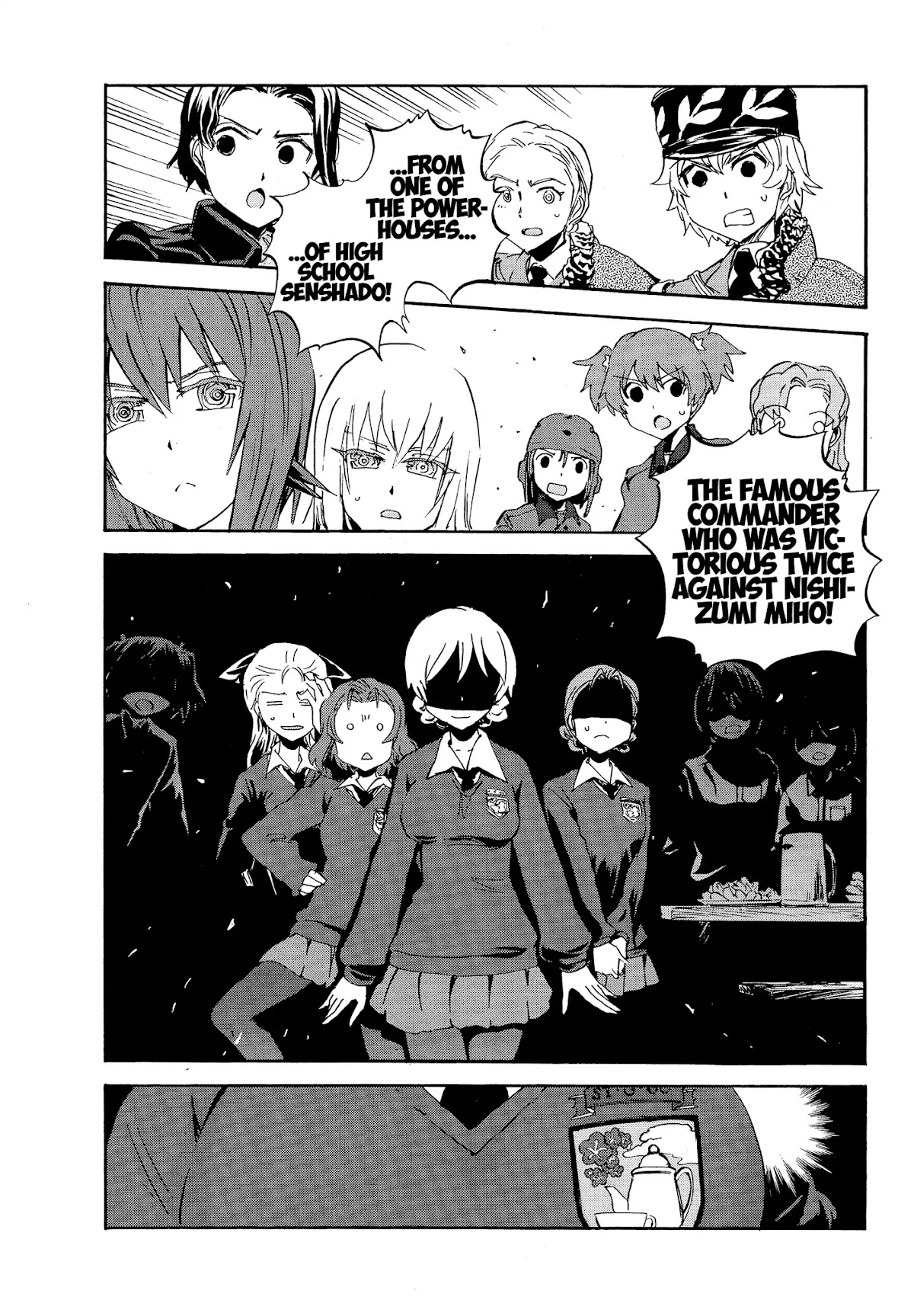 Girls & Panzer - Ribbon no Musha Chapter 22 page 3 - Chapter 22: Darjeeling's entry