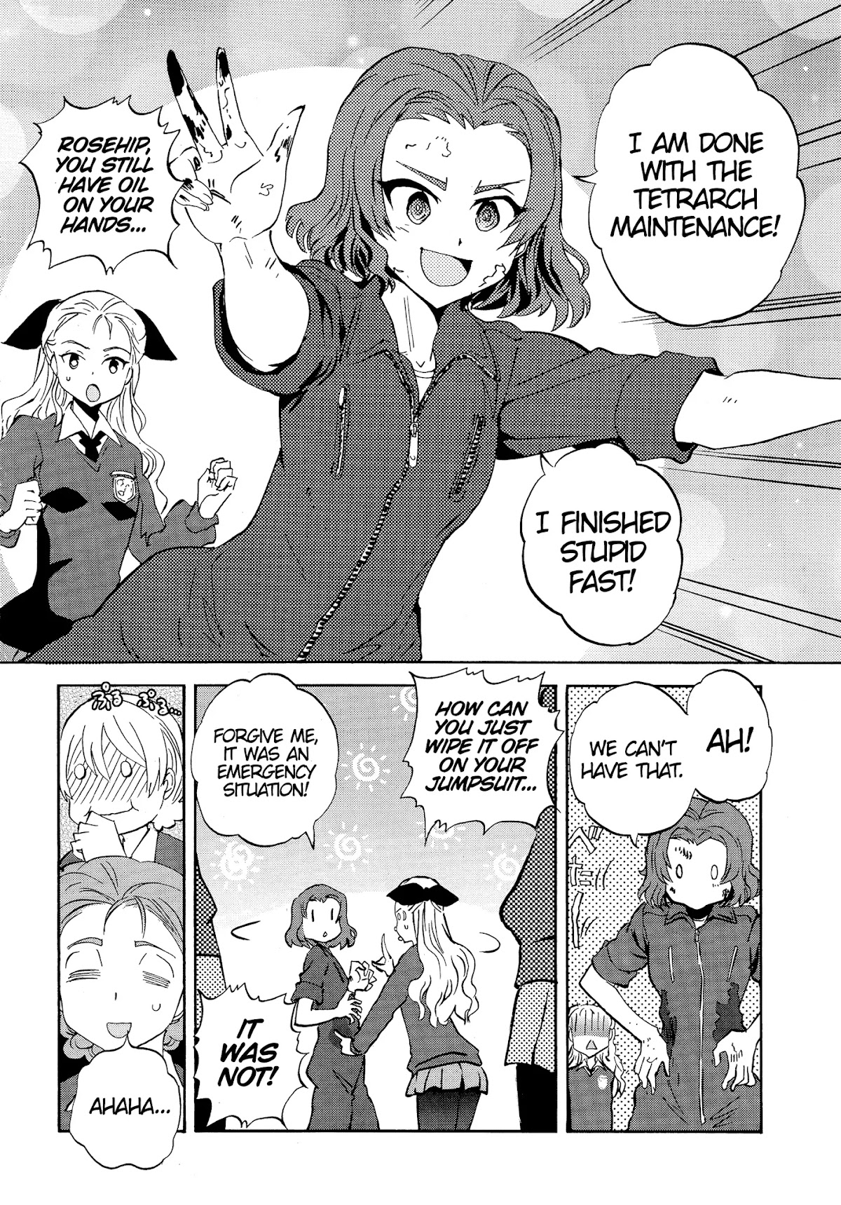 Girls & Panzer - Ribbon no Musha Chapter 22 page 32 - Chapter 22: Darjeeling's entry