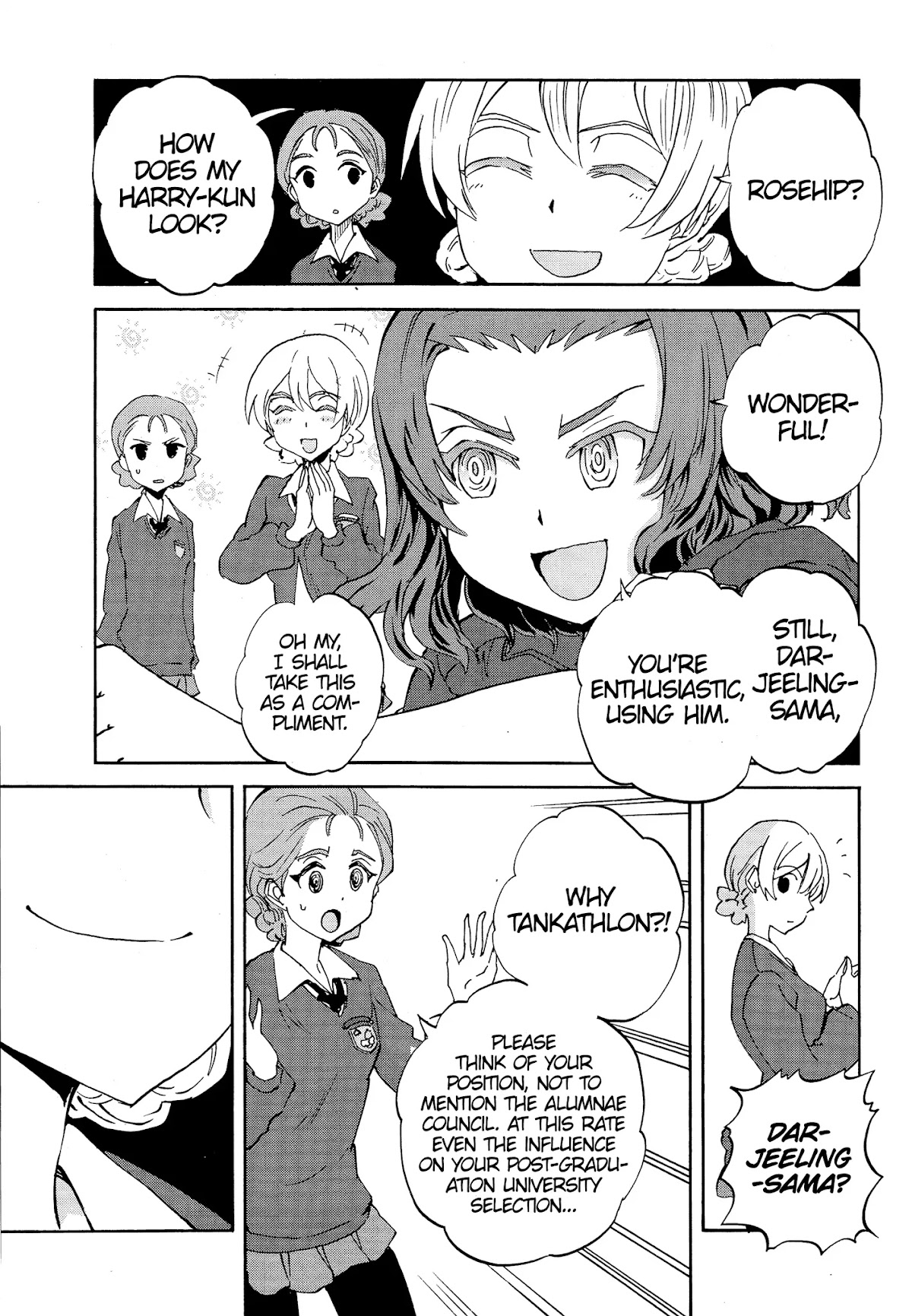 Girls & Panzer - Ribbon no Musha Chapter 22 page 33 - Chapter 22: Darjeeling's entry