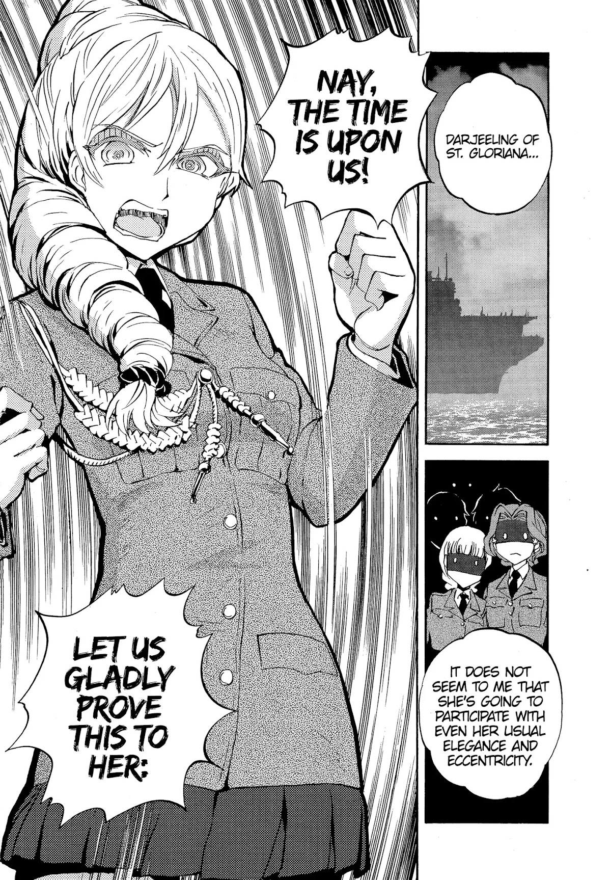 Girls & Panzer - Ribbon no Musha Chapter 22 page 36 - Chapter 22: Darjeeling's entry