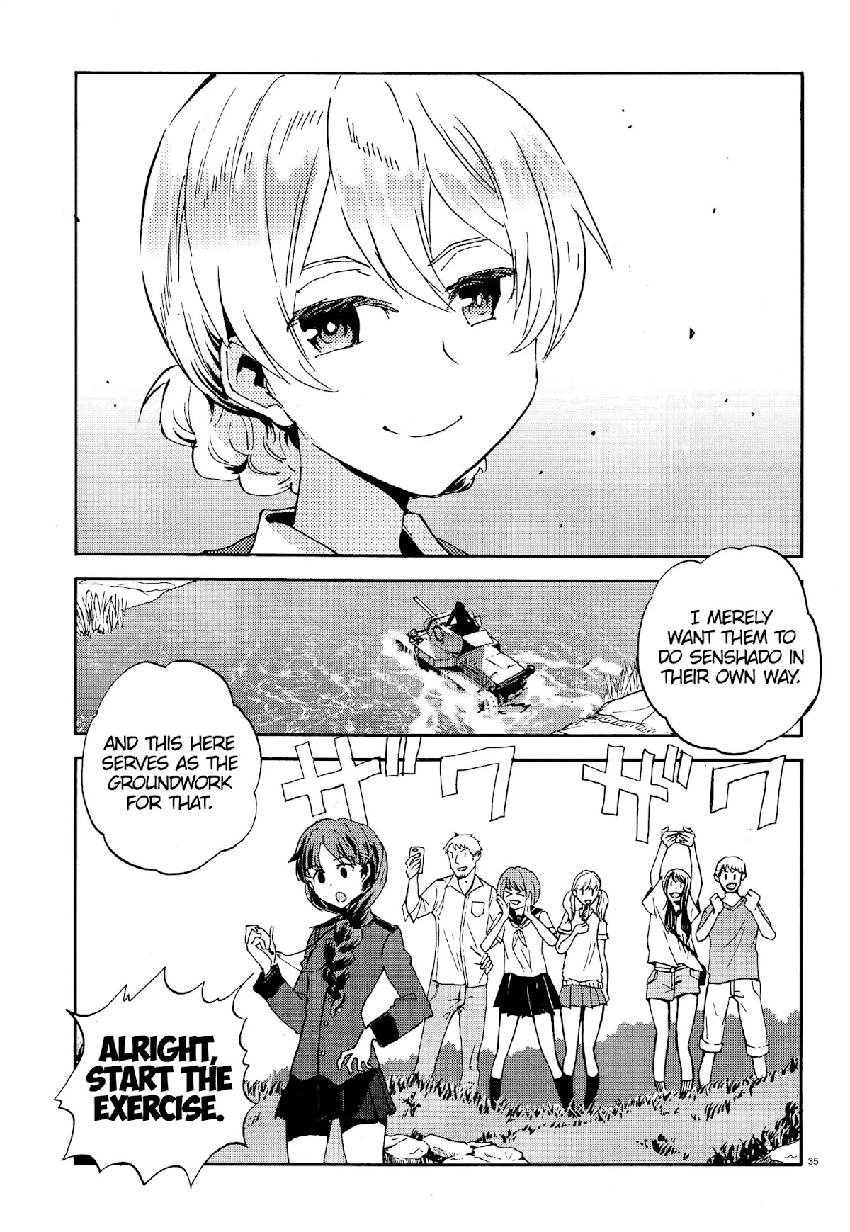 Girls & Panzer - Ribbon no Musha Chapter 23 page 35 - Chapter 23: To each their own emotions - Part 1