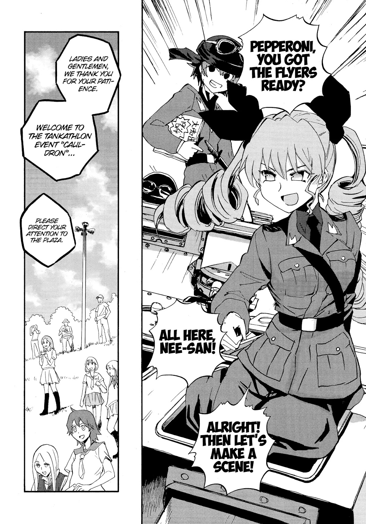 Girls & Panzer - Ribbon no Musha Chapter 25 page 13 - Chapter 25: Introducing the tanks!!