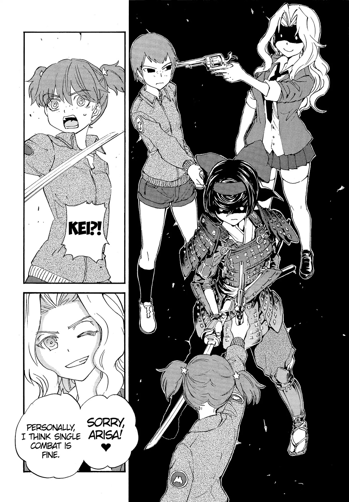Girls & Panzer - Ribbon no Musha Chapter 26 page 20 - Chapter 26: Arisa and Yojimbos