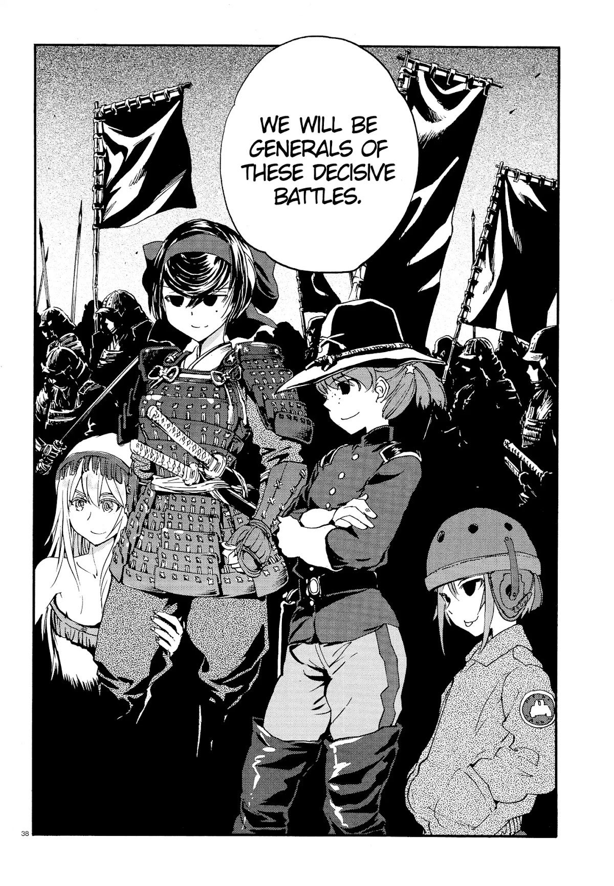 Girls & Panzer - Ribbon no Musha Chapter 26 page 36 - Chapter 26: Arisa and Yojimbos