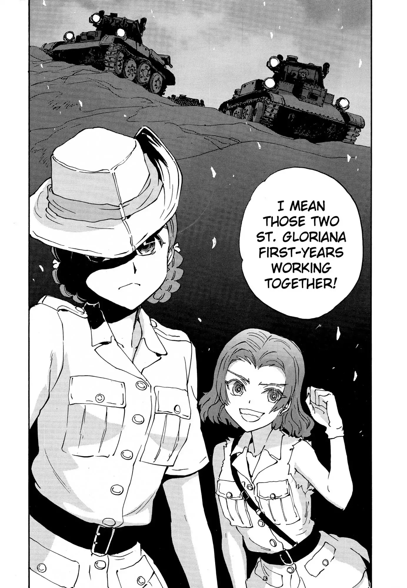Girls & Panzer - Ribbon no Musha Chapter 27 page 14 - Chapter 27: Orange Pekoe's Battle