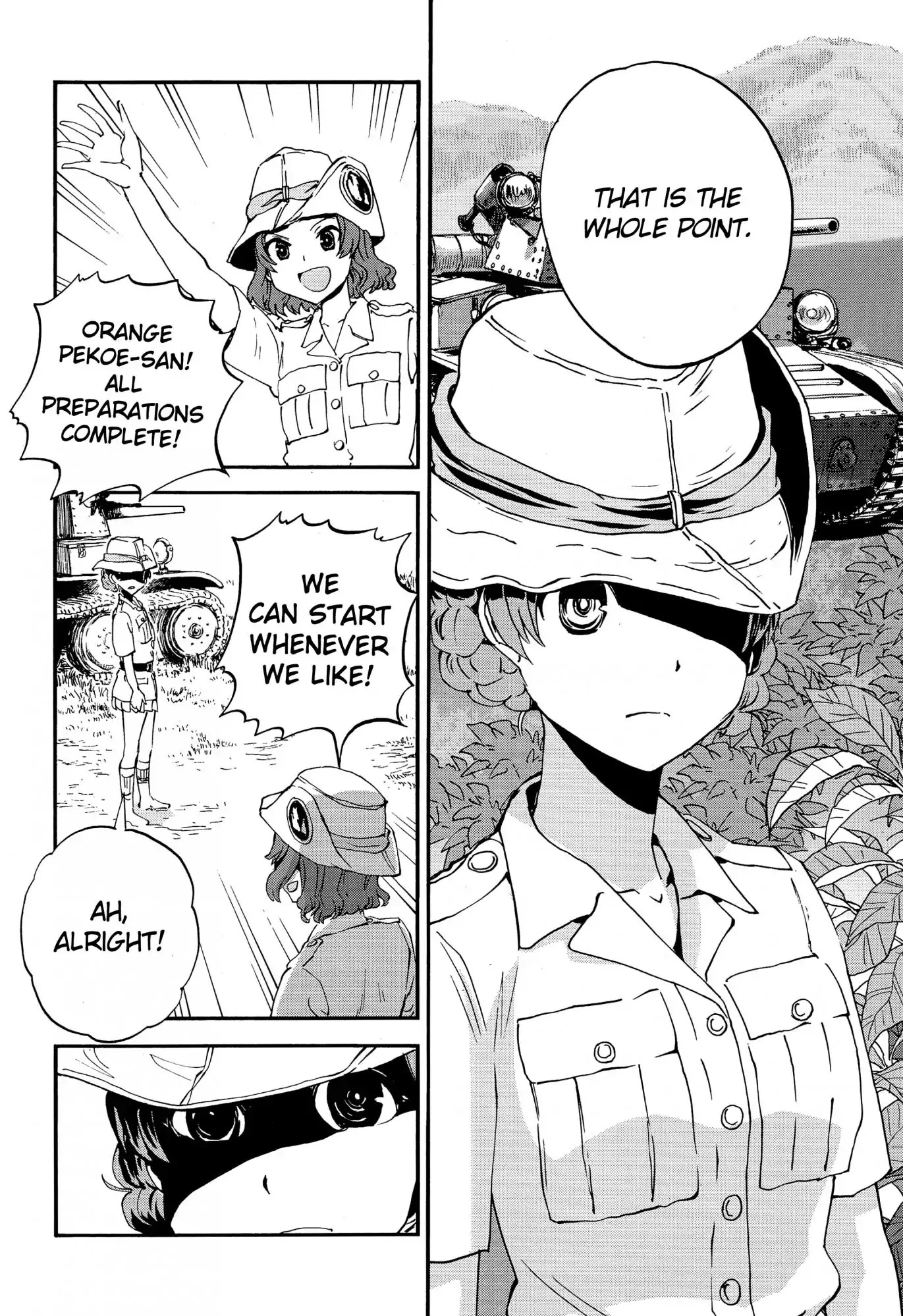 Girls & Panzer - Ribbon no Musha Chapter 27 page 4 - Chapter 27: Orange Pekoe's Battle
