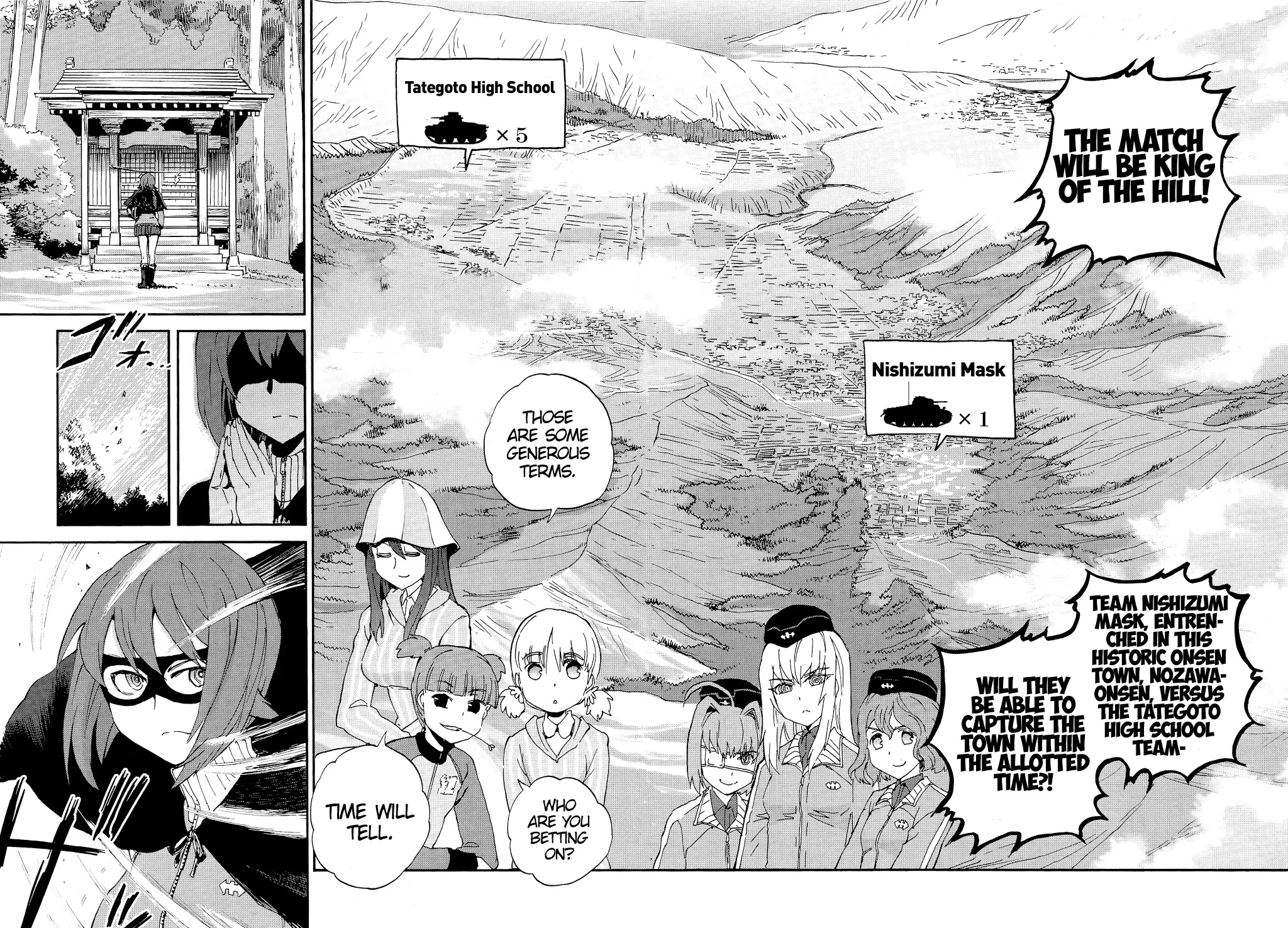 Girls & Panzer - Ribbon no Musha Chapter 28 page 18 - Chapter 28: Aung-san vs Nishizumi Mask!