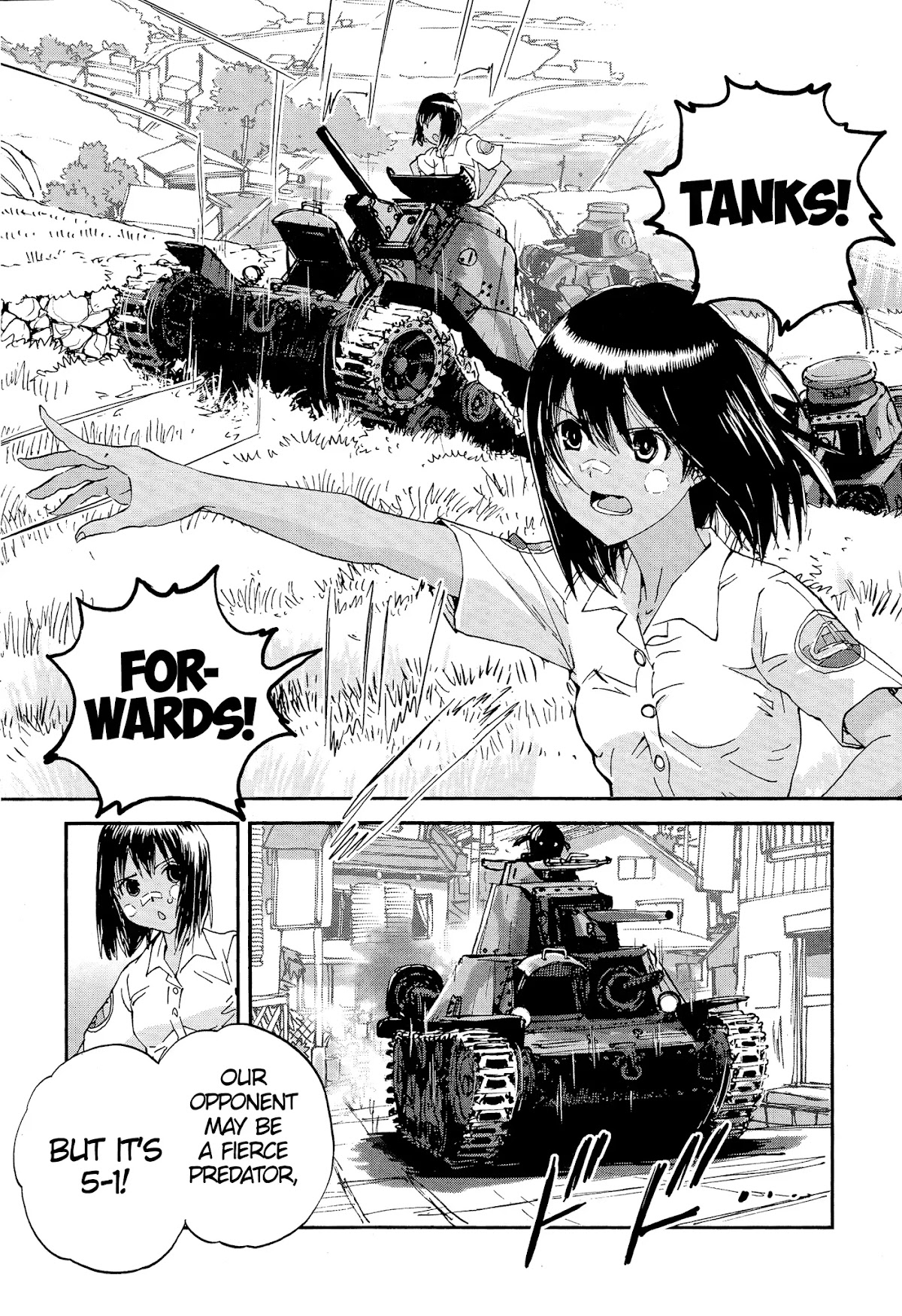 Girls & Panzer - Ribbon no Musha Chapter 28 page 23 - Chapter 28: Aung-san vs Nishizumi Mask!