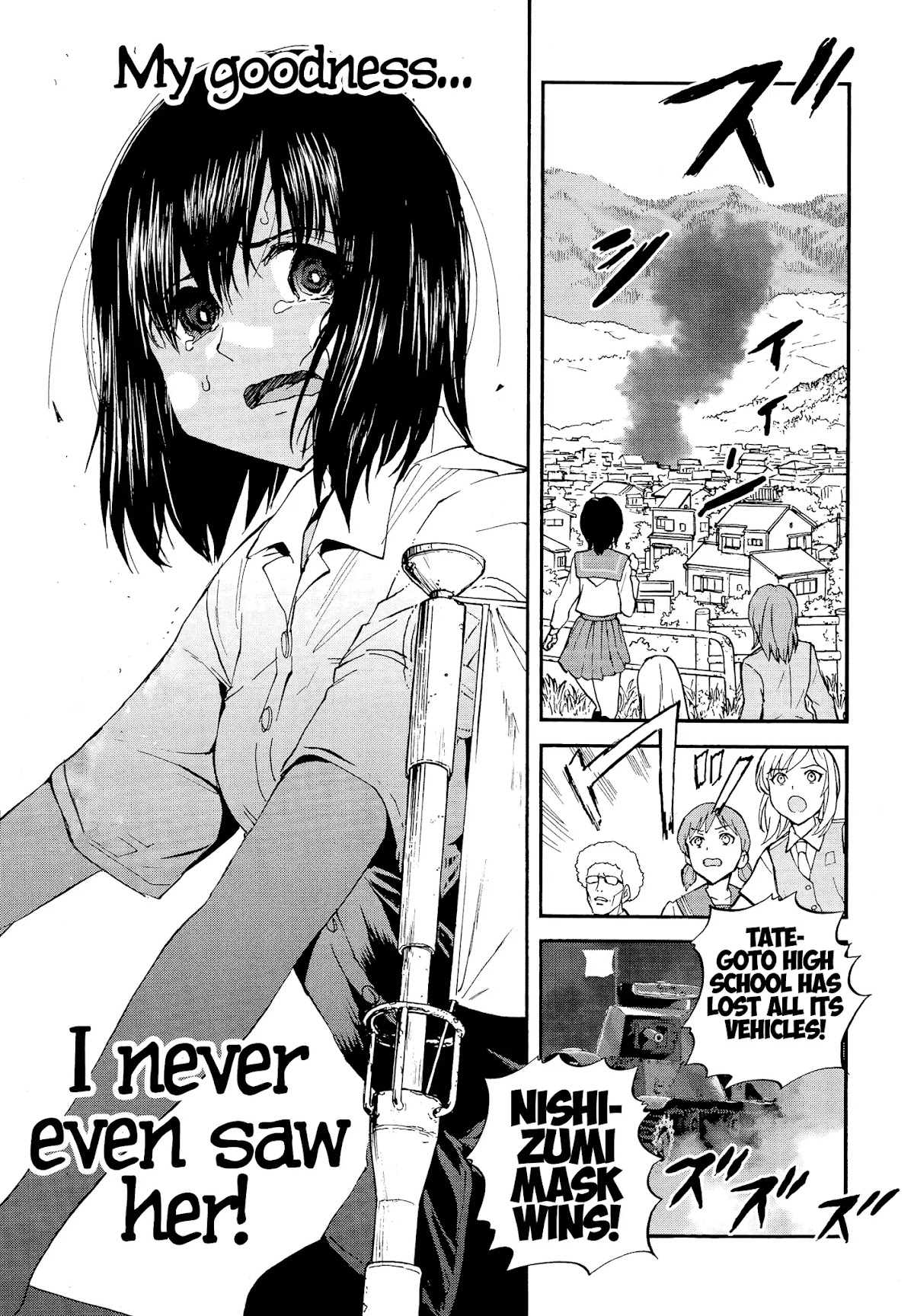 Girls & Panzer - Ribbon no Musha Chapter 28 page 34 - Chapter 28: Aung-san vs Nishizumi Mask!