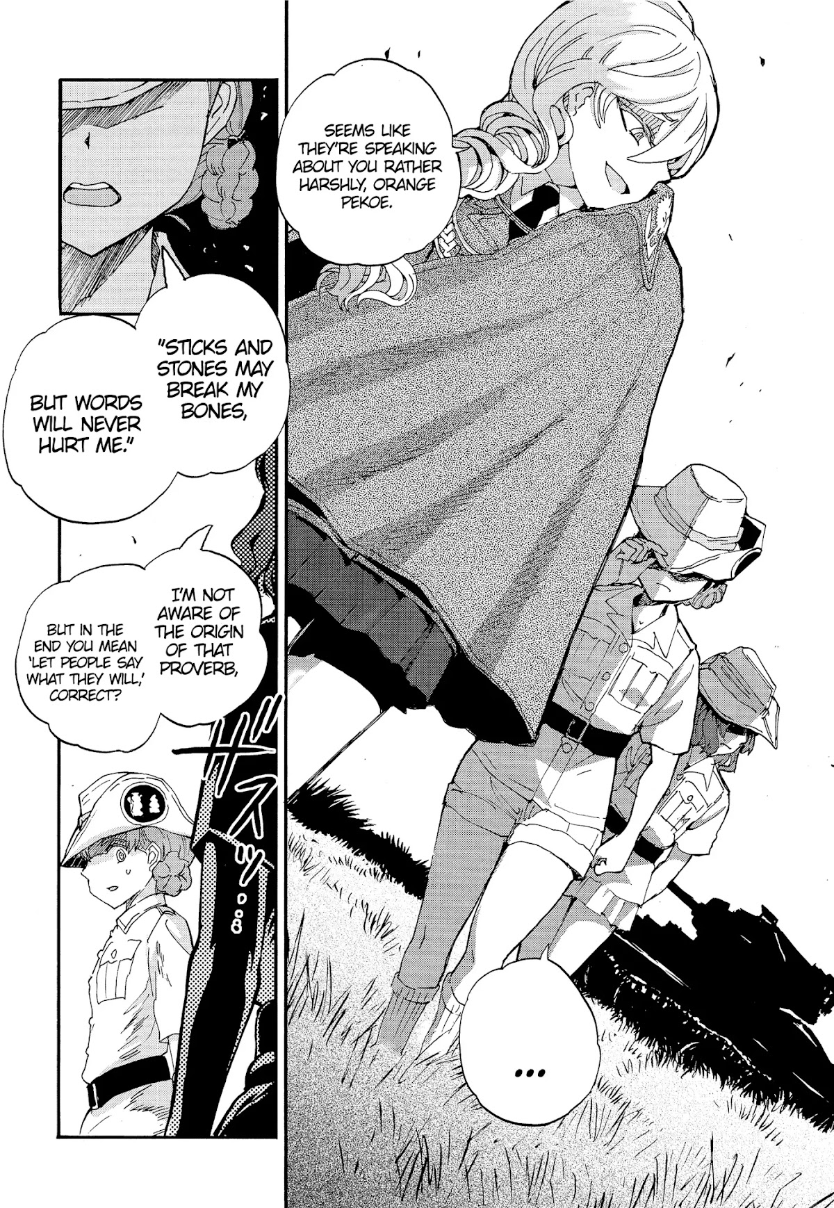 Girls & Panzer - Ribbon no Musha Chapter 28 page 4 - Chapter 28: Aung-san vs Nishizumi Mask!