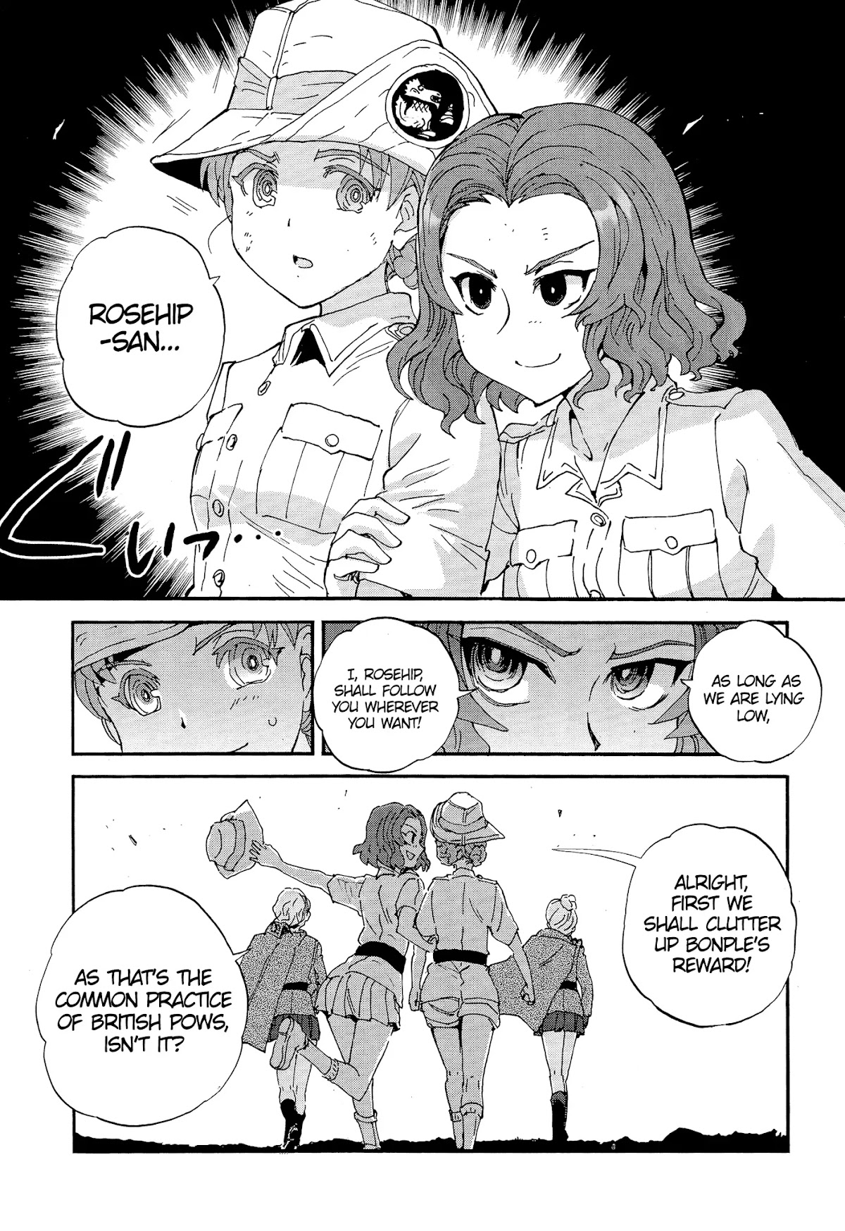 Girls & Panzer - Ribbon no Musha Chapter 28 page 5 - Chapter 28: Aung-san vs Nishizumi Mask!