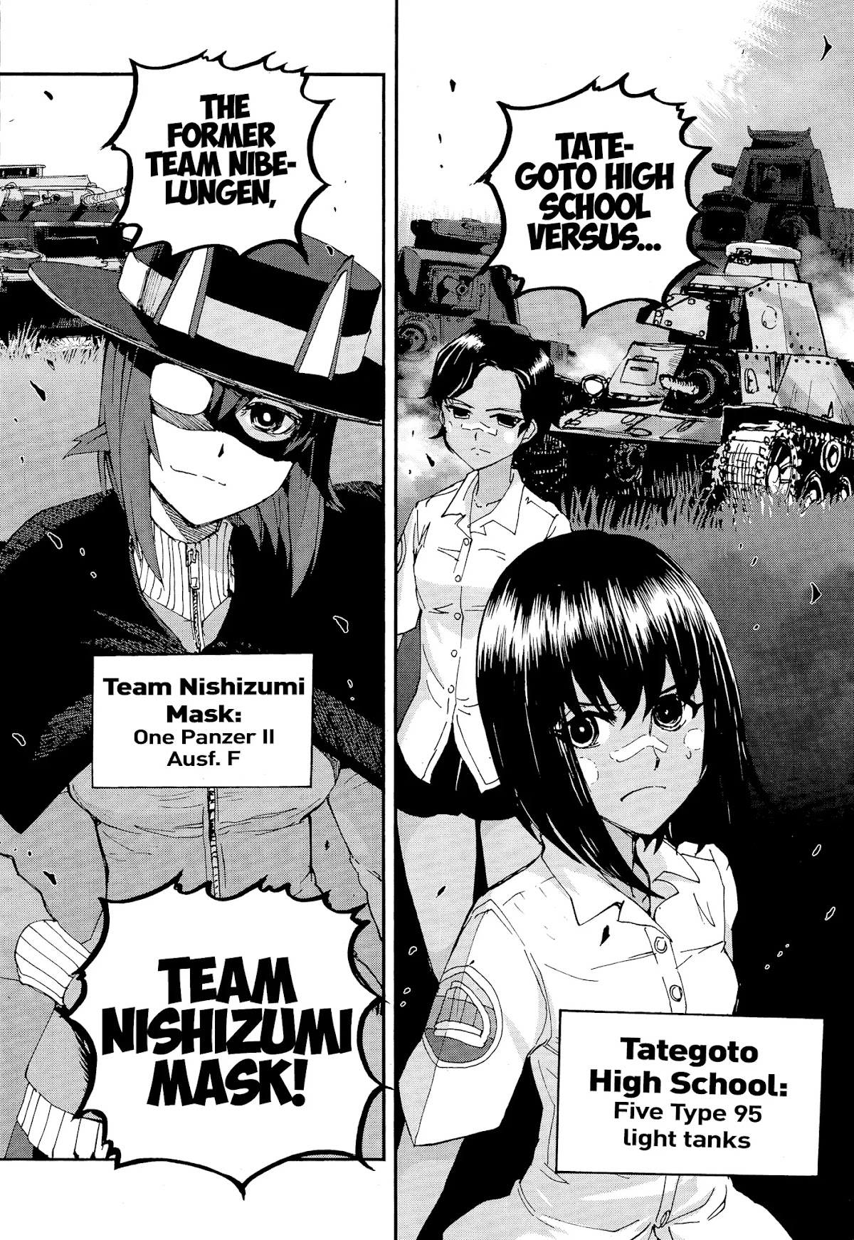 Girls & Panzer - Ribbon no Musha Chapter 28 page 7 - Chapter 28: Aung-san vs Nishizumi Mask!
