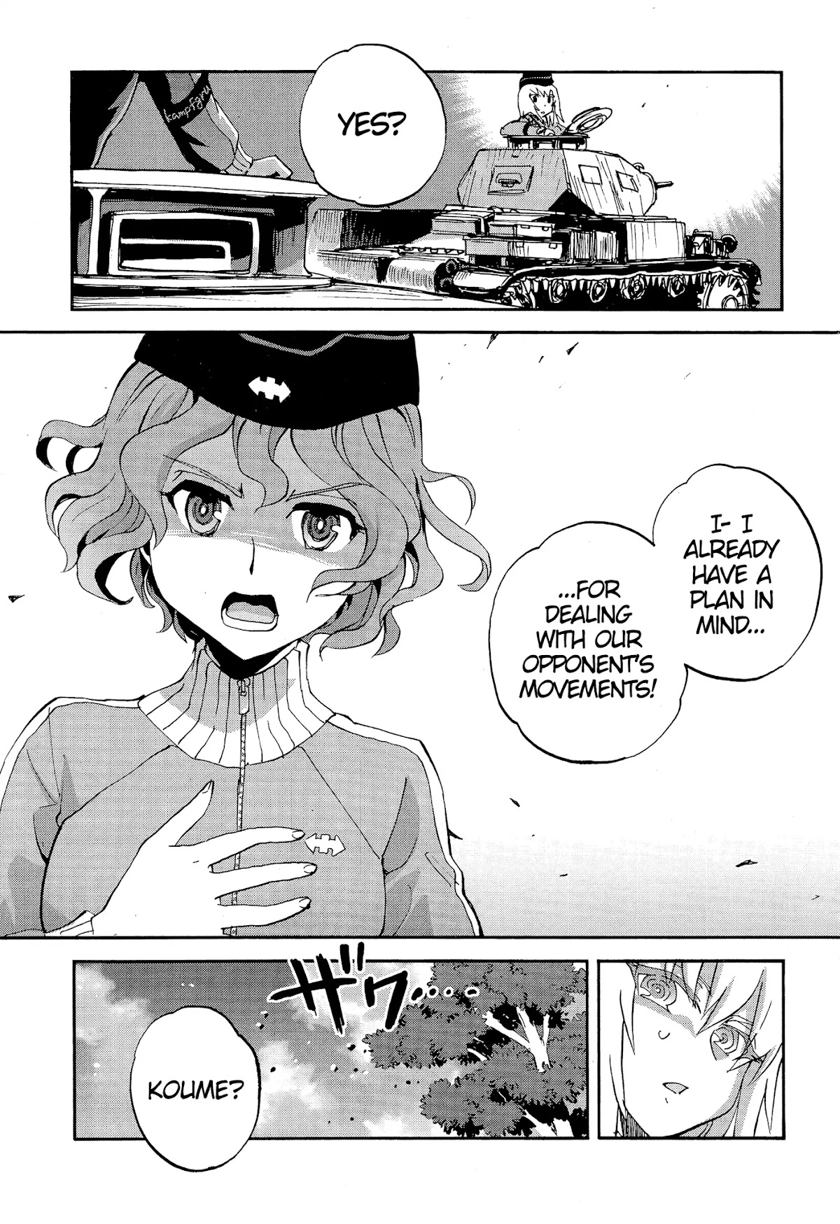 Girls & Panzer - Ribbon no Musha Chapter 29 page 27 - Chapter 29: Akaboshi Koume, Tactician