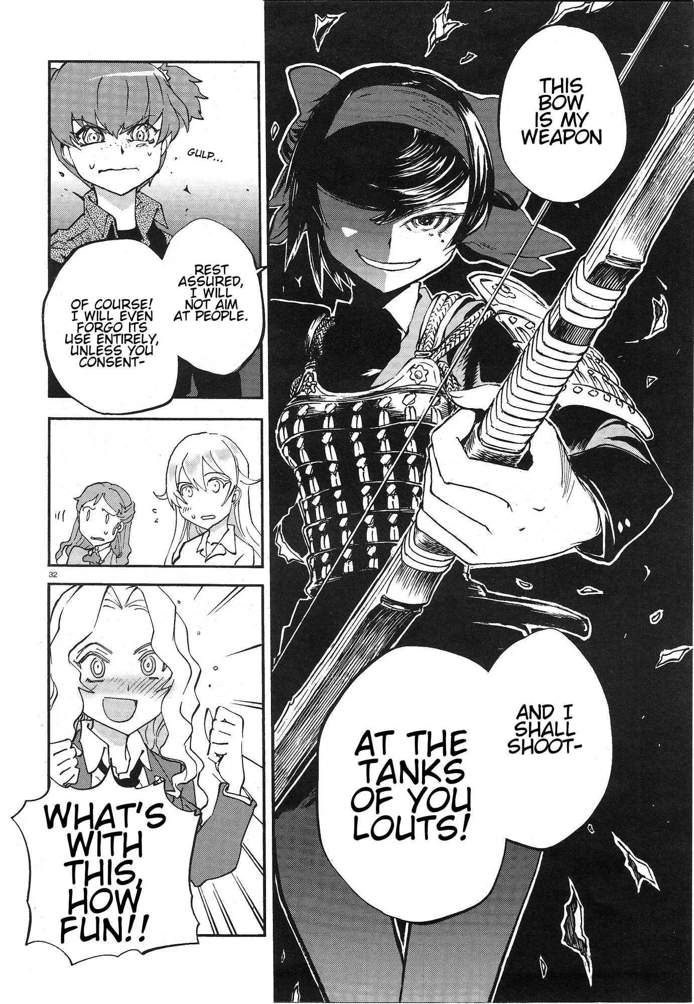 Girls & Panzer - Ribbon no Musha Chapter 3 page 32 - Chapter 3: The Two's Bit