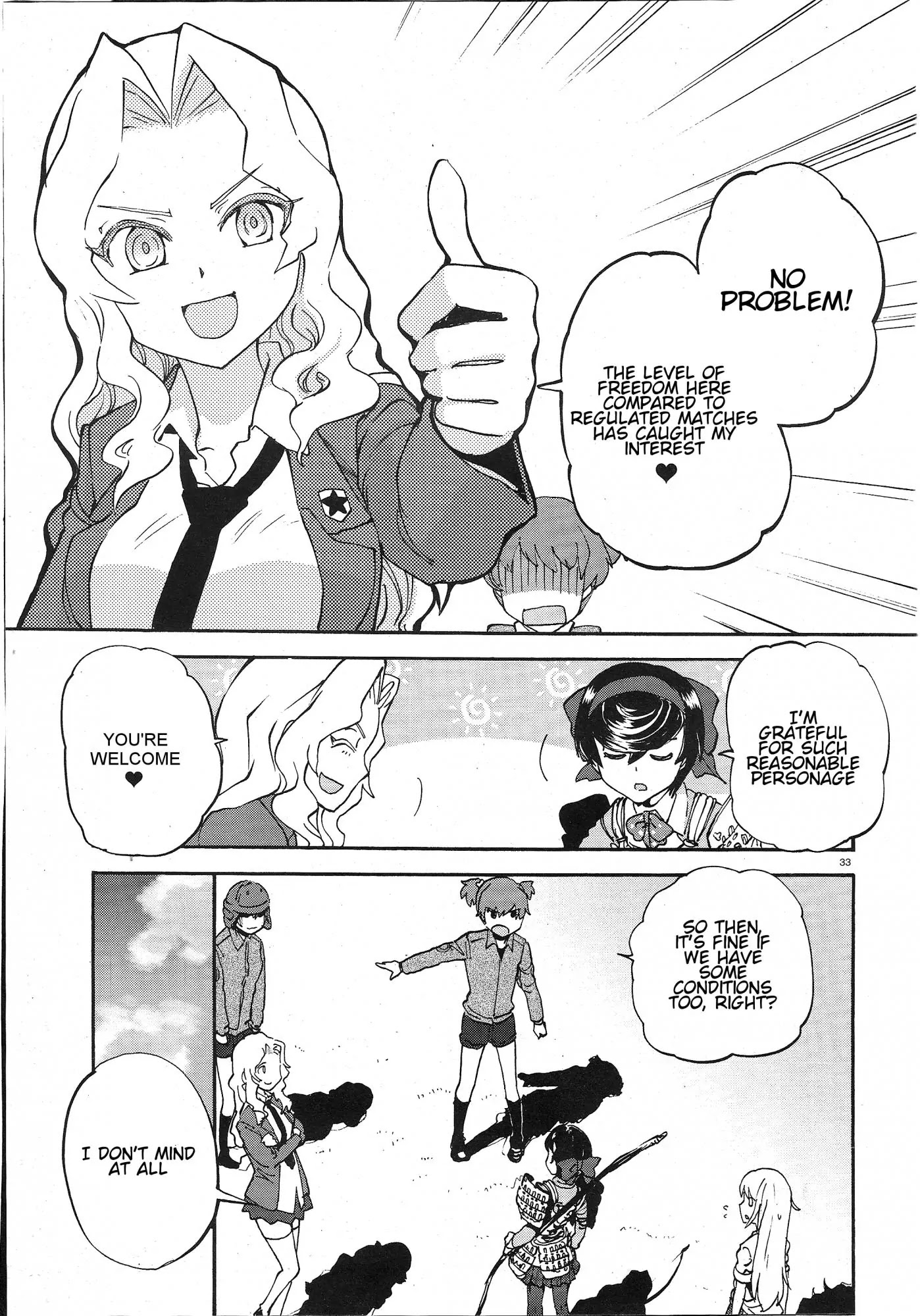 Girls & Panzer - Ribbon no Musha Chapter 3 page 33 - Chapter 3: The Two's Bit