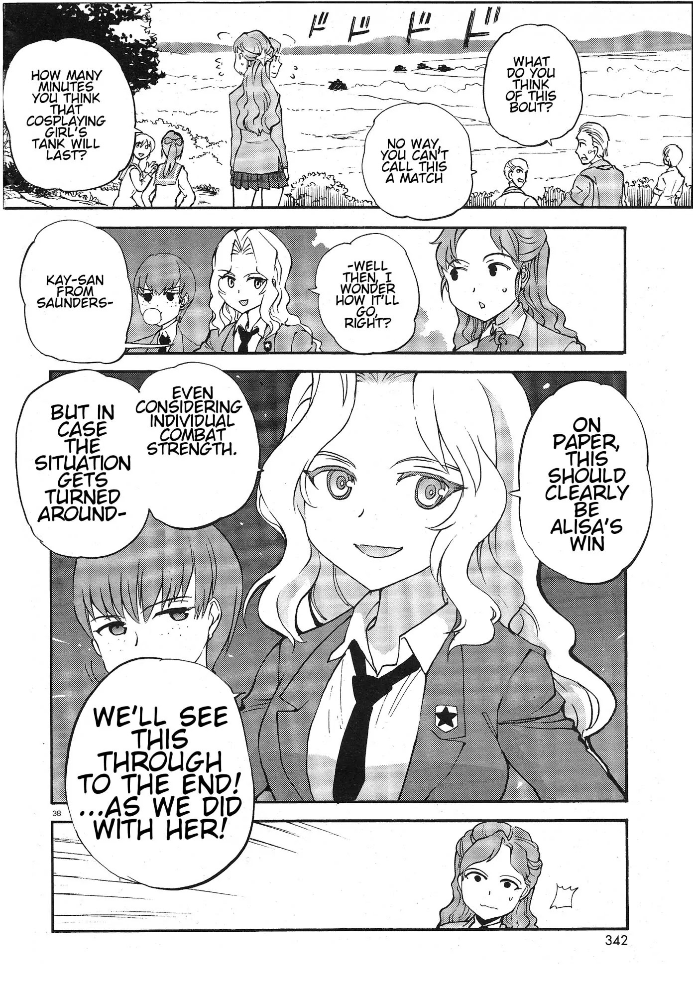 Girls & Panzer - Ribbon no Musha Chapter 3 page 37 - Chapter 3: The Two's Bit