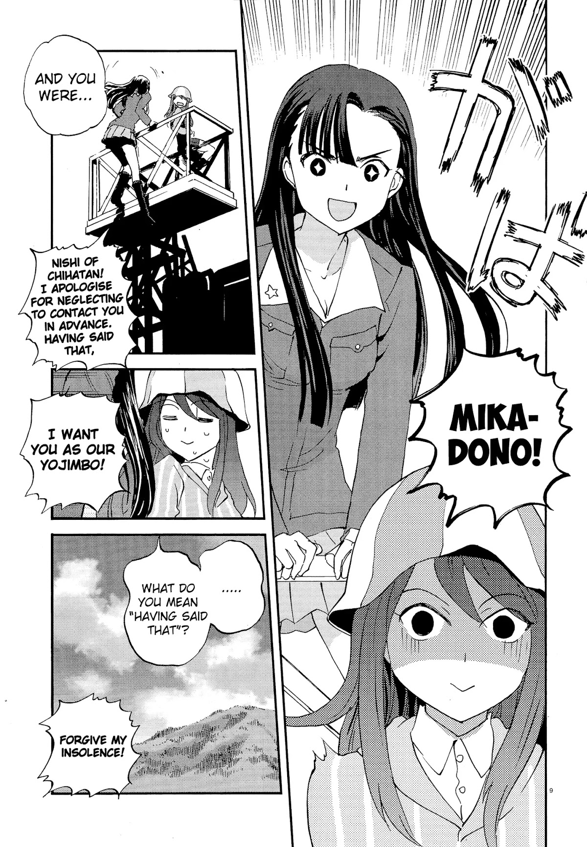 Girls & Panzer - Ribbon no Musha Chapter 30 page 9 - Chapter 30: Nishi and Mika