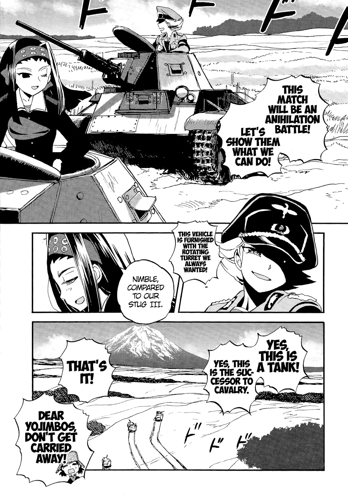 Girls & Panzer - Ribbon no Musha Chapter 31 page 13 - Chapter 31: Nina and Alina struggle hard