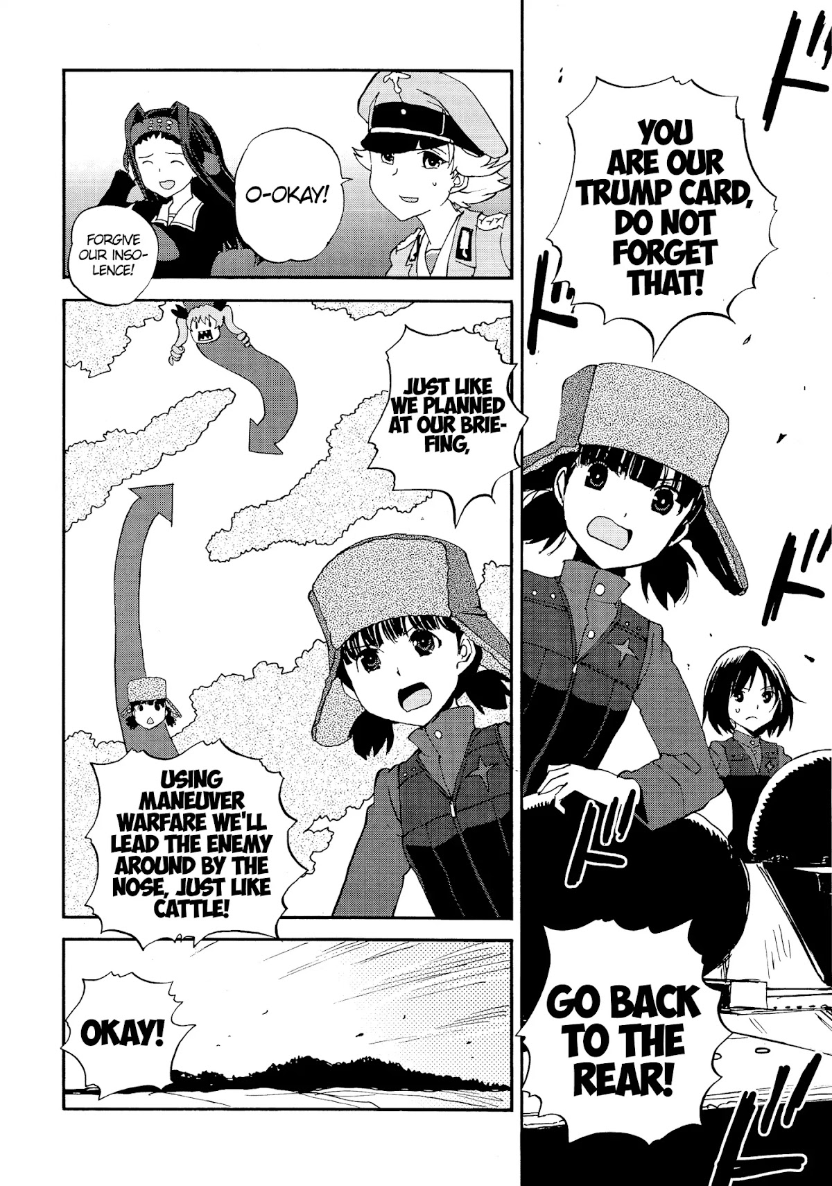 Girls & Panzer - Ribbon no Musha Chapter 31 page 14 - Chapter 31: Nina and Alina struggle hard