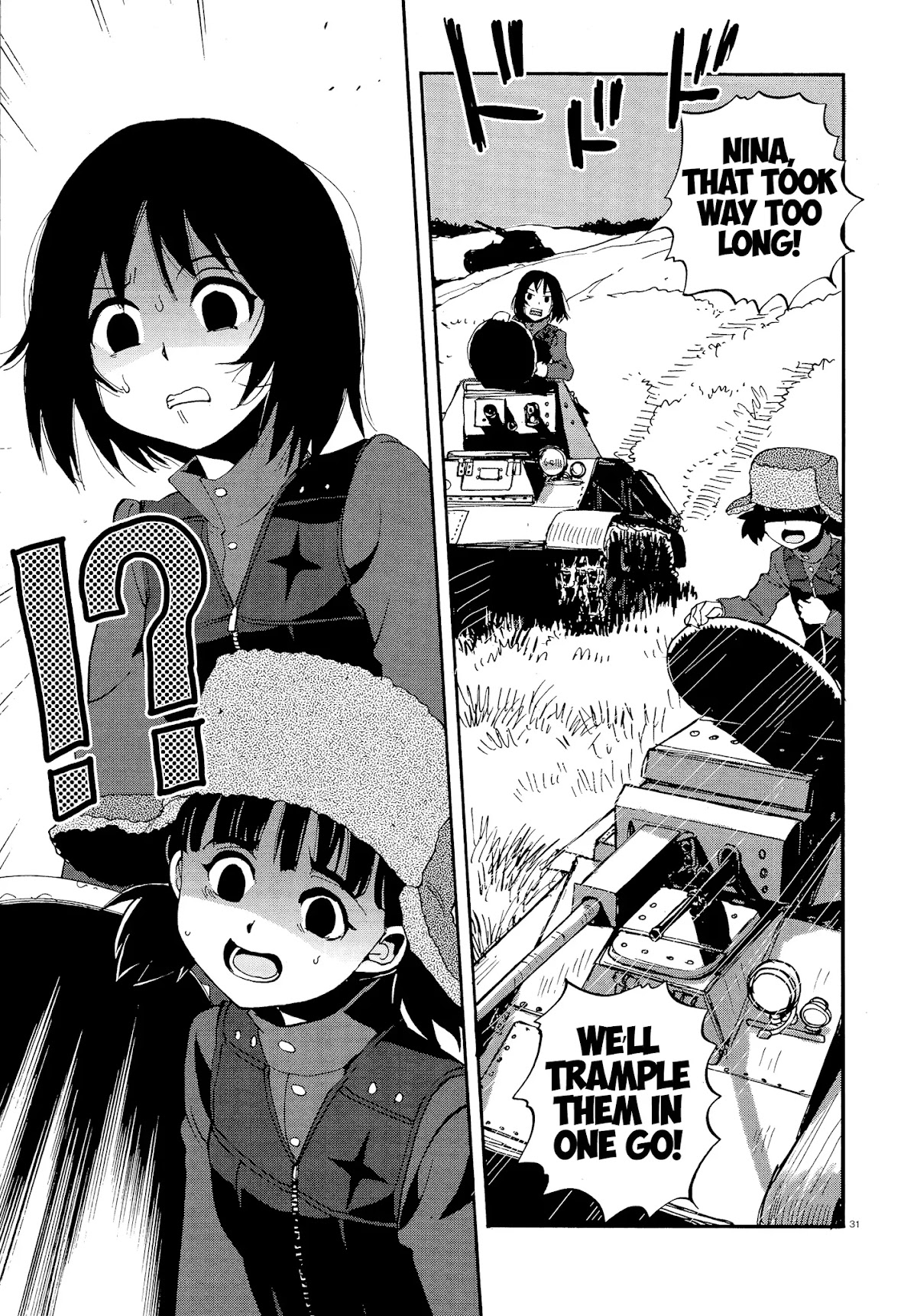 Girls & Panzer - Ribbon no Musha Chapter 31 page 31 - Chapter 31: Nina and Alina struggle hard
