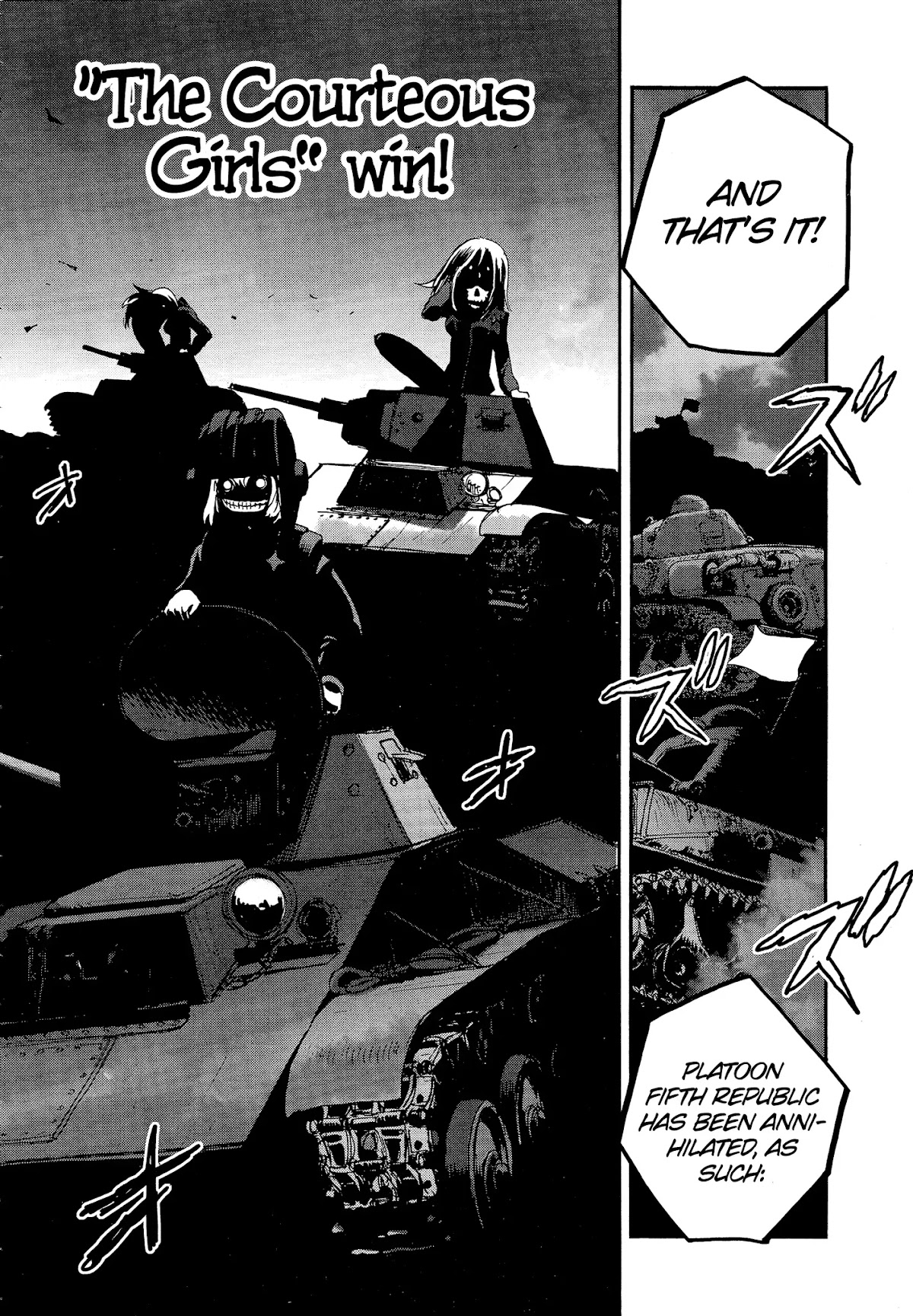 Girls & Panzer - Ribbon no Musha Chapter 31 page 4 - Chapter 31: Nina and Alina struggle hard