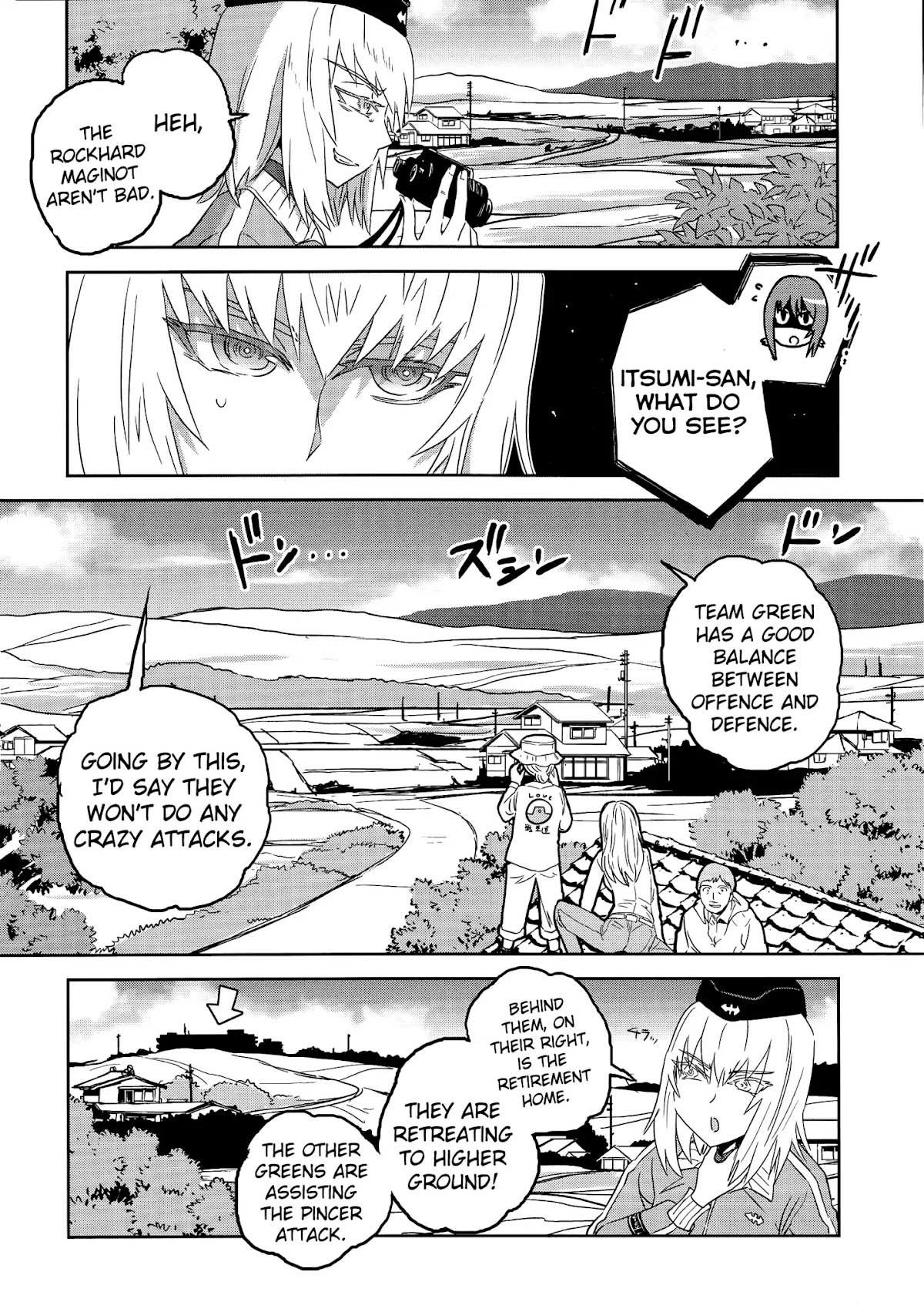 Girls & Panzer - Ribbon no Musha Chapter 35 page 14 - Chapter 35: The Death Match of Komoro (Part 2)
