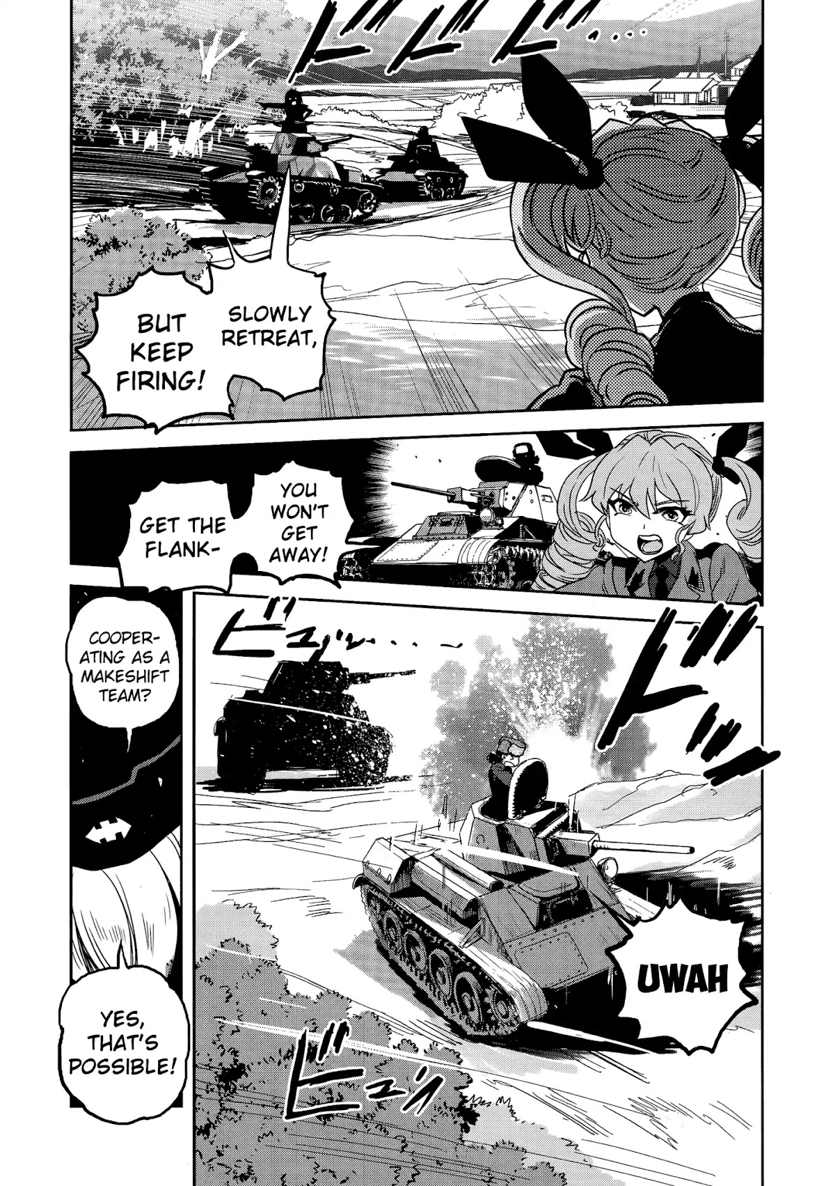 Girls & Panzer - Ribbon no Musha Chapter 35 page 28 - Chapter 35: The Death Match of Komoro (Part 2)