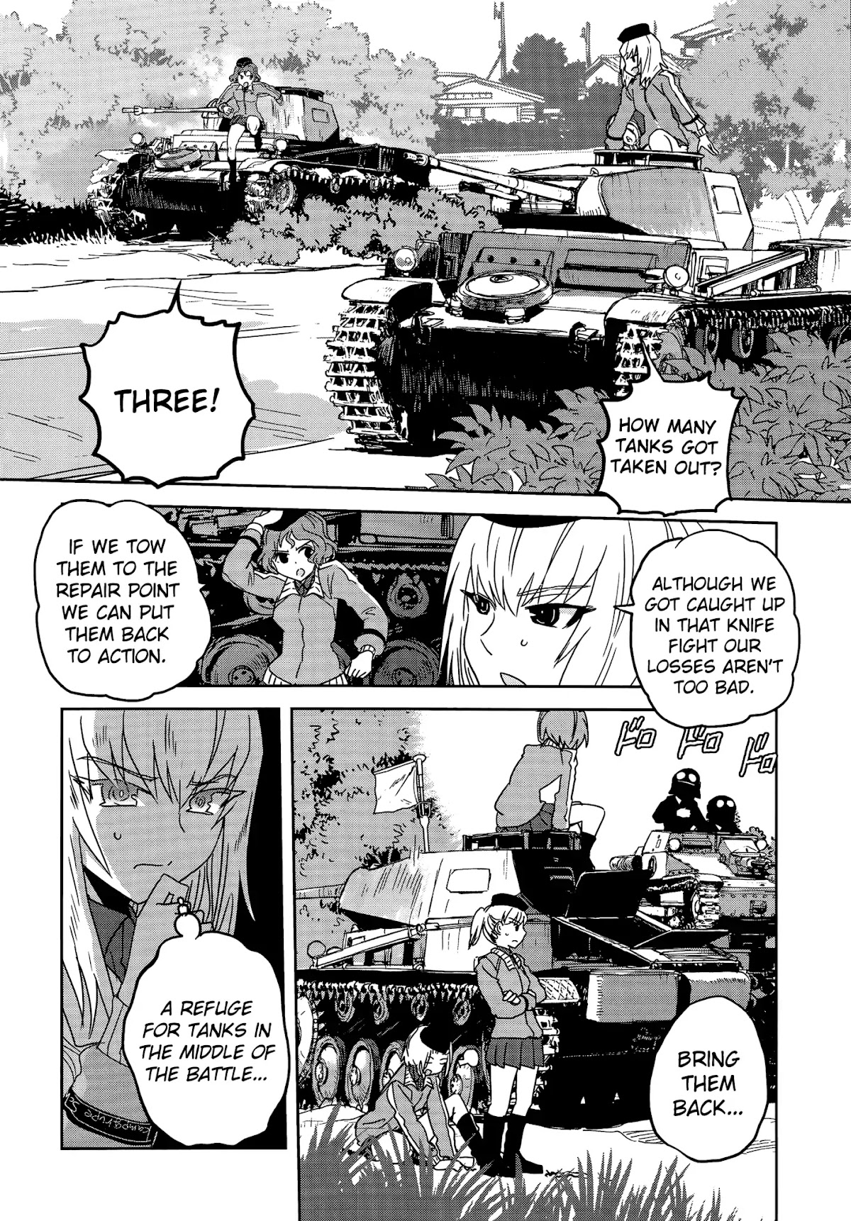 Girls & Panzer - Ribbon no Musha Chapter 36 page 27 - Chapter 36: The Death Match of Komoro (Part 3)
