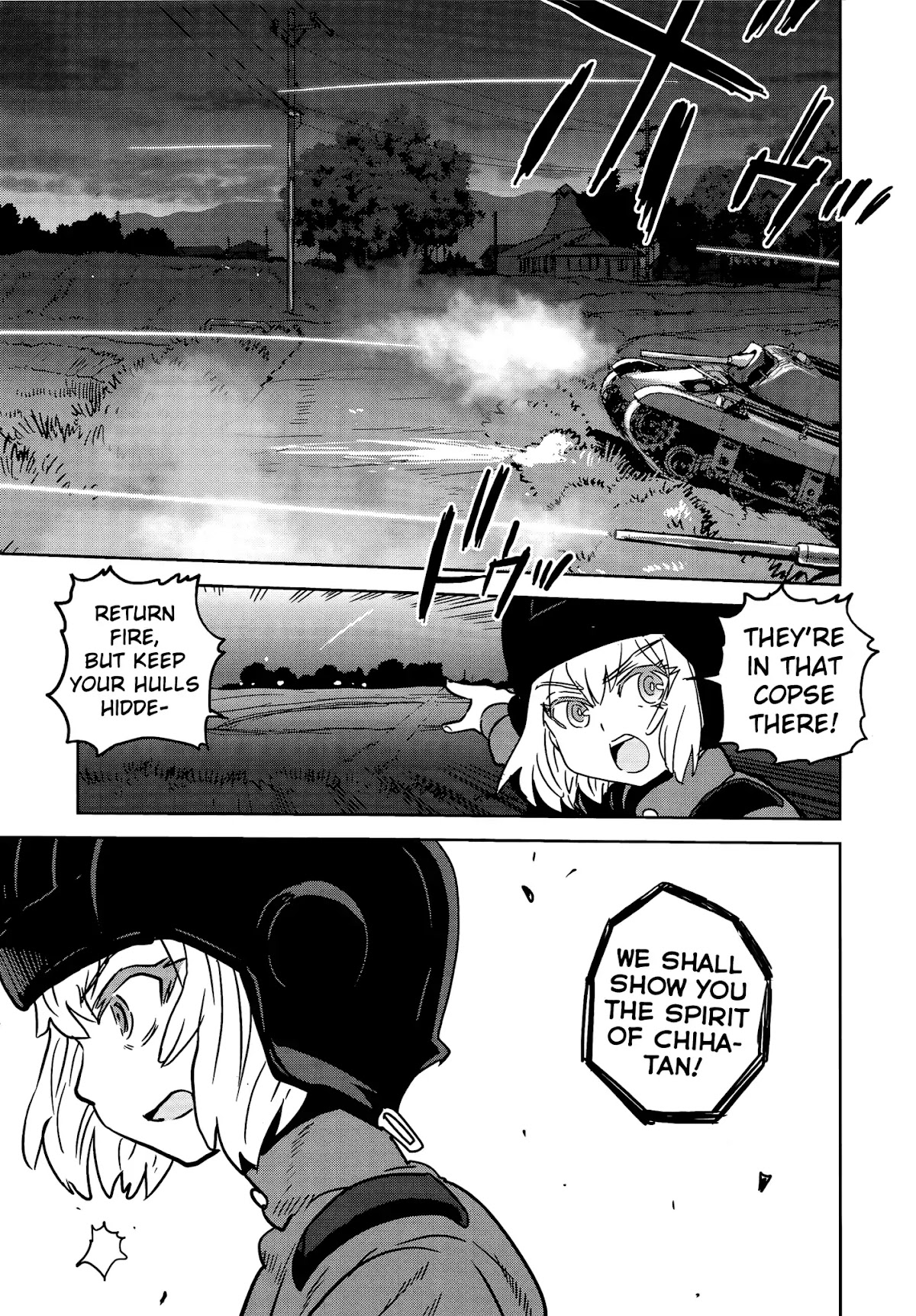 Girls & Panzer - Ribbon no Musha Chapter 37 page 21 - Chapter 37: The Death Match of Komoro (Part 4)