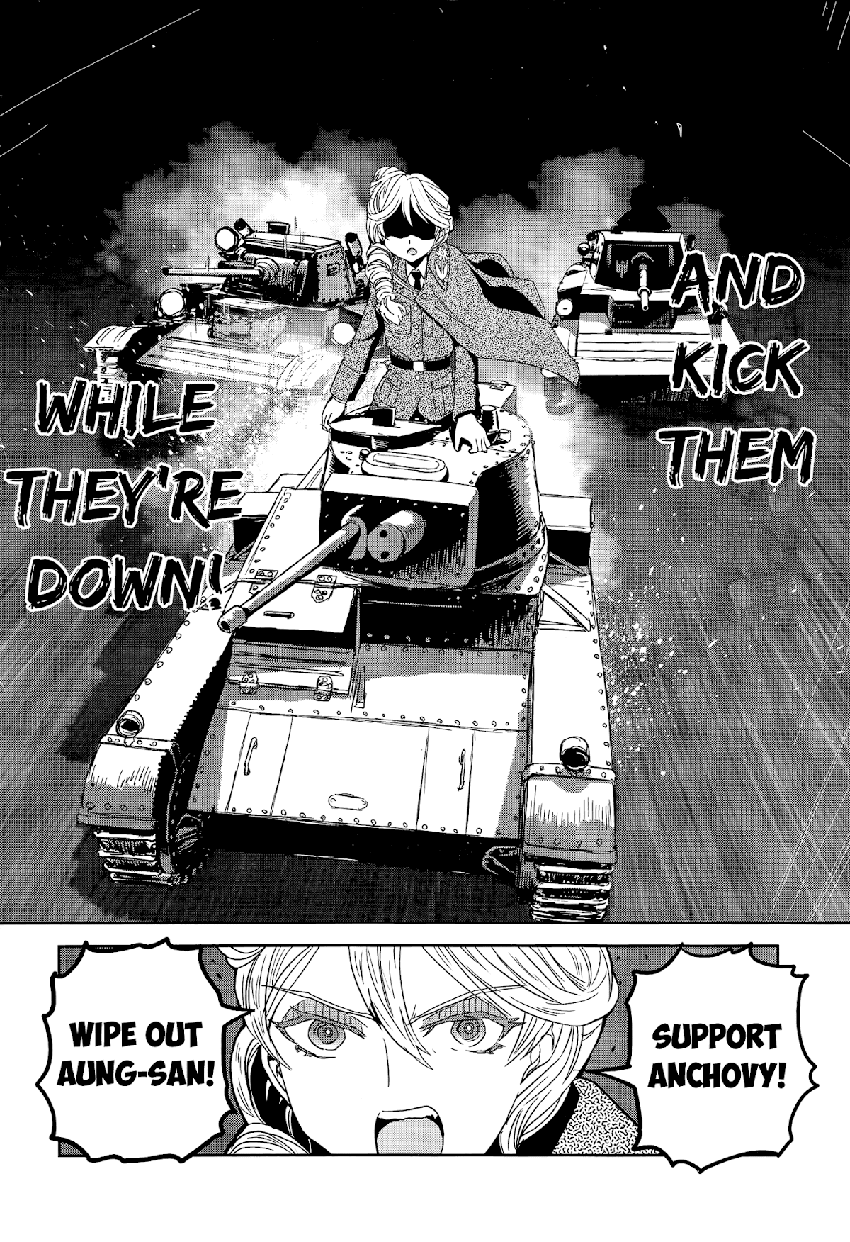 Girls & Panzer - Ribbon no Musha Chapter 38 page 22 - Chapter 38: The Death Match of Komoro (Part 5)