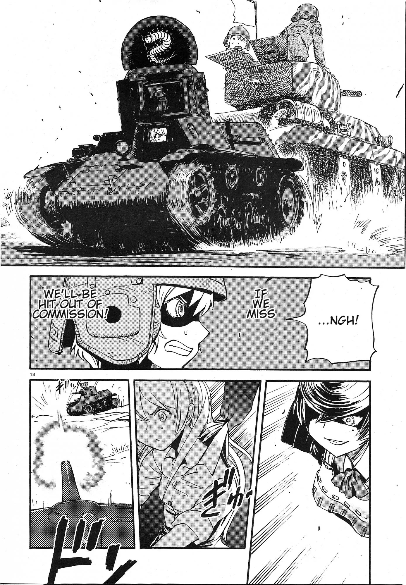 Girls & Panzer - Ribbon no Musha Chapter 4 page 17 - Chapter 4: Centipede Team, Move Out!
