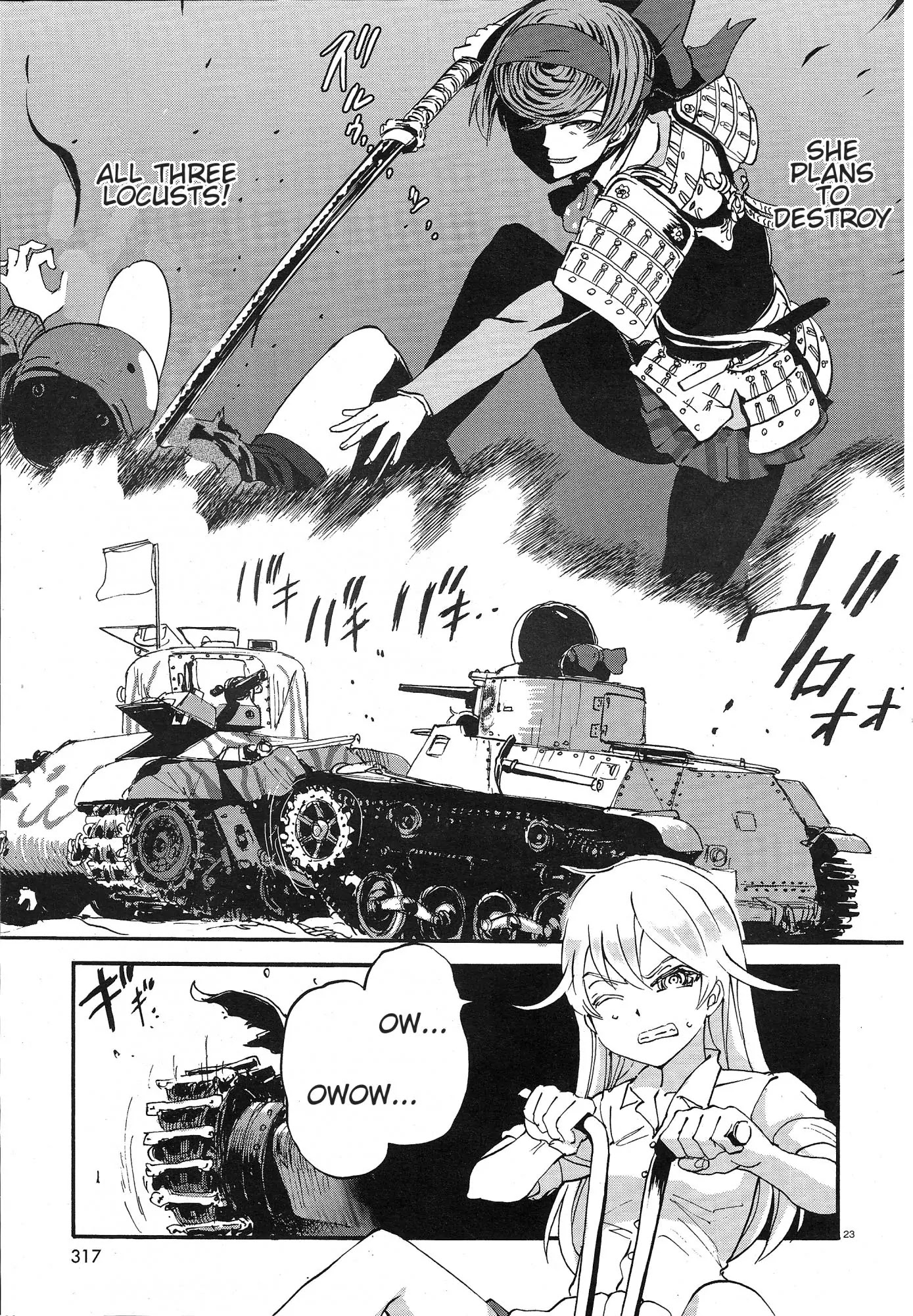 Girls & Panzer - Ribbon no Musha Chapter 4 page 22 - Chapter 4: Centipede Team, Move Out!