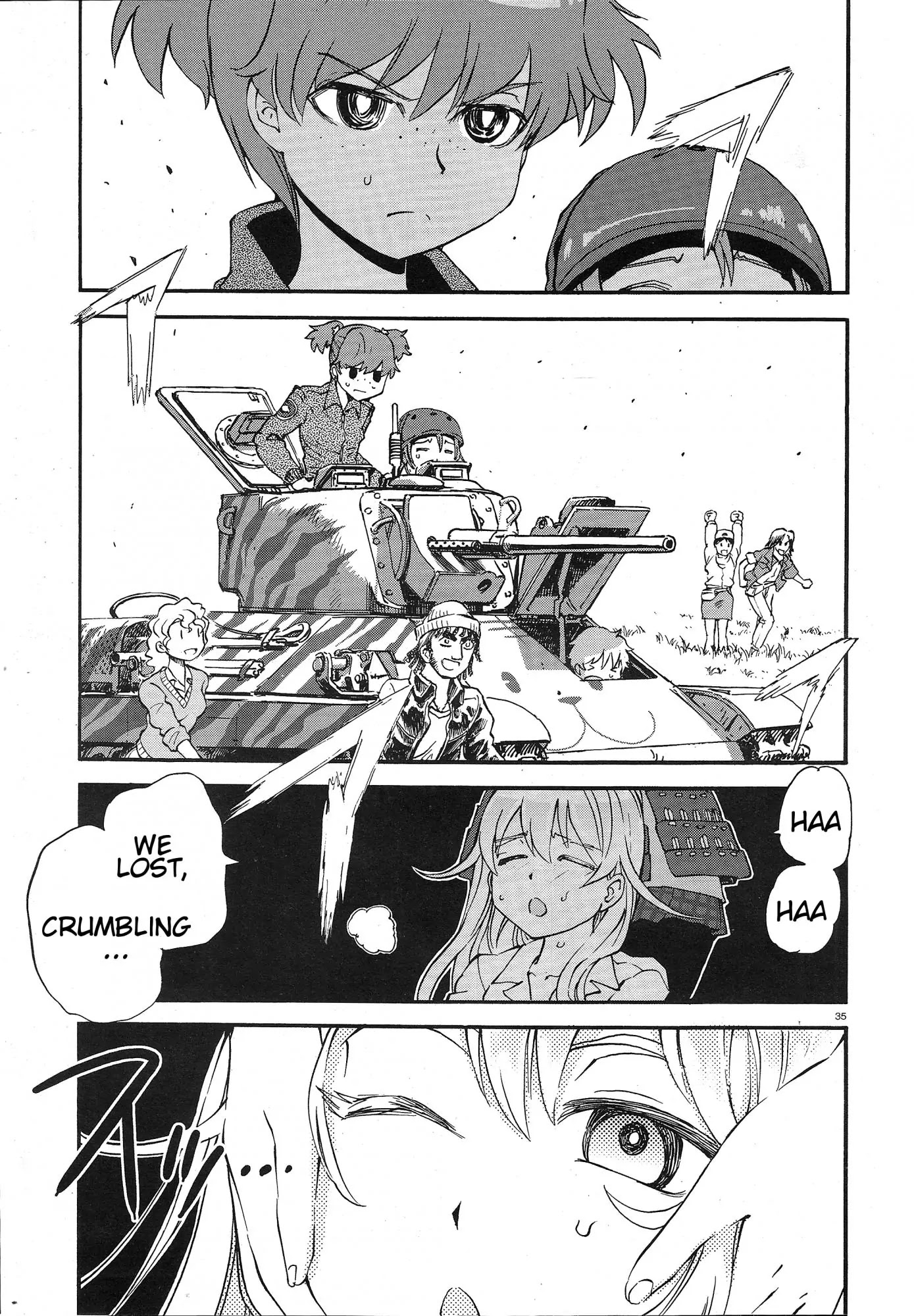 Girls & Panzer - Ribbon no Musha Chapter 4 page 33 - Chapter 4: Centipede Team, Move Out!