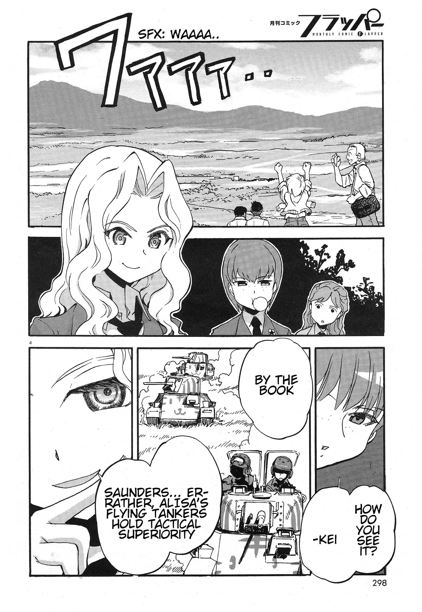 Girls & Panzer - Ribbon no Musha Chapter 4 page 4 - Chapter 4: Centipede Team, Move Out!