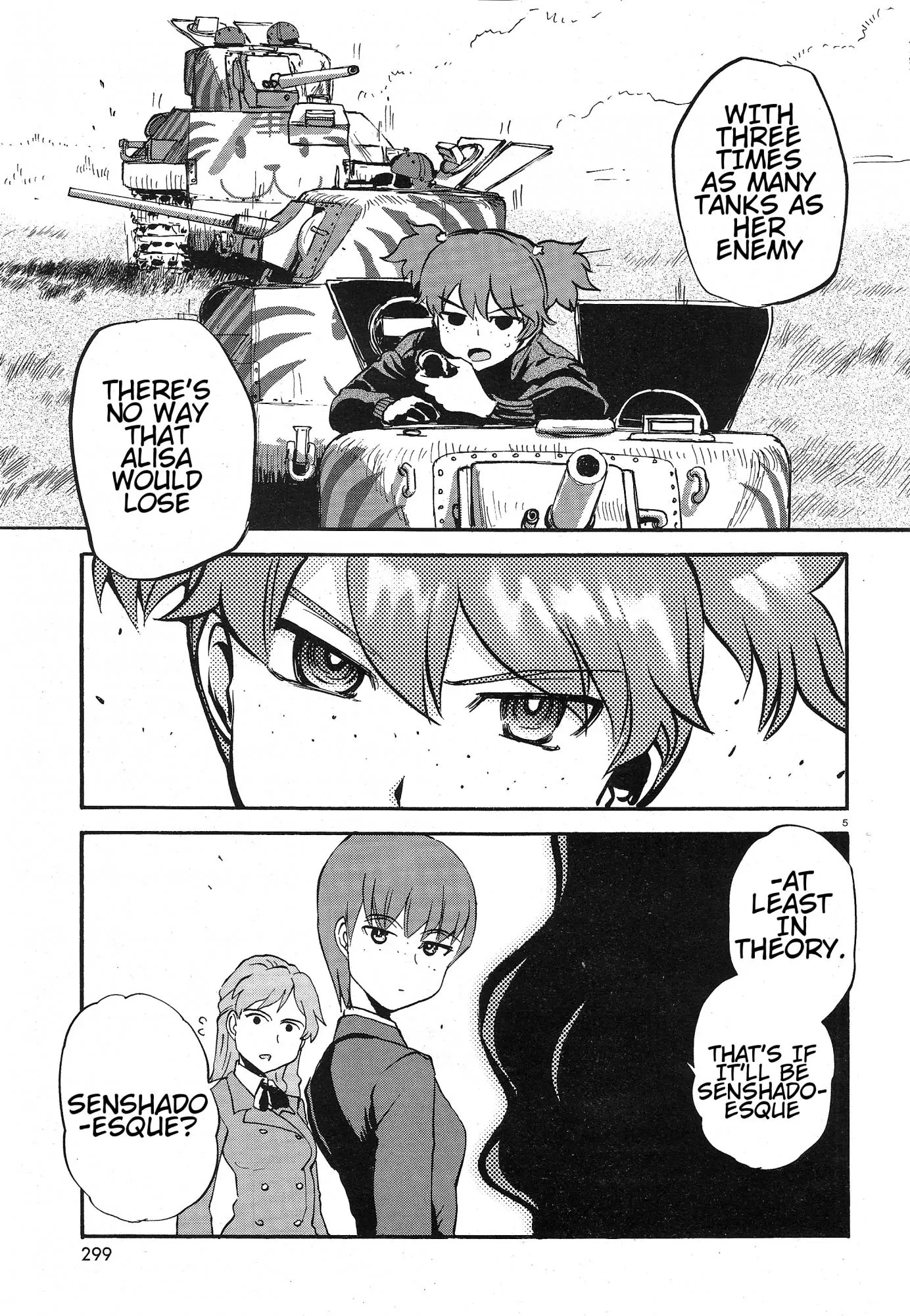 Girls & Panzer - Ribbon no Musha Chapter 4 page 5 - Chapter 4: Centipede Team, Move Out!