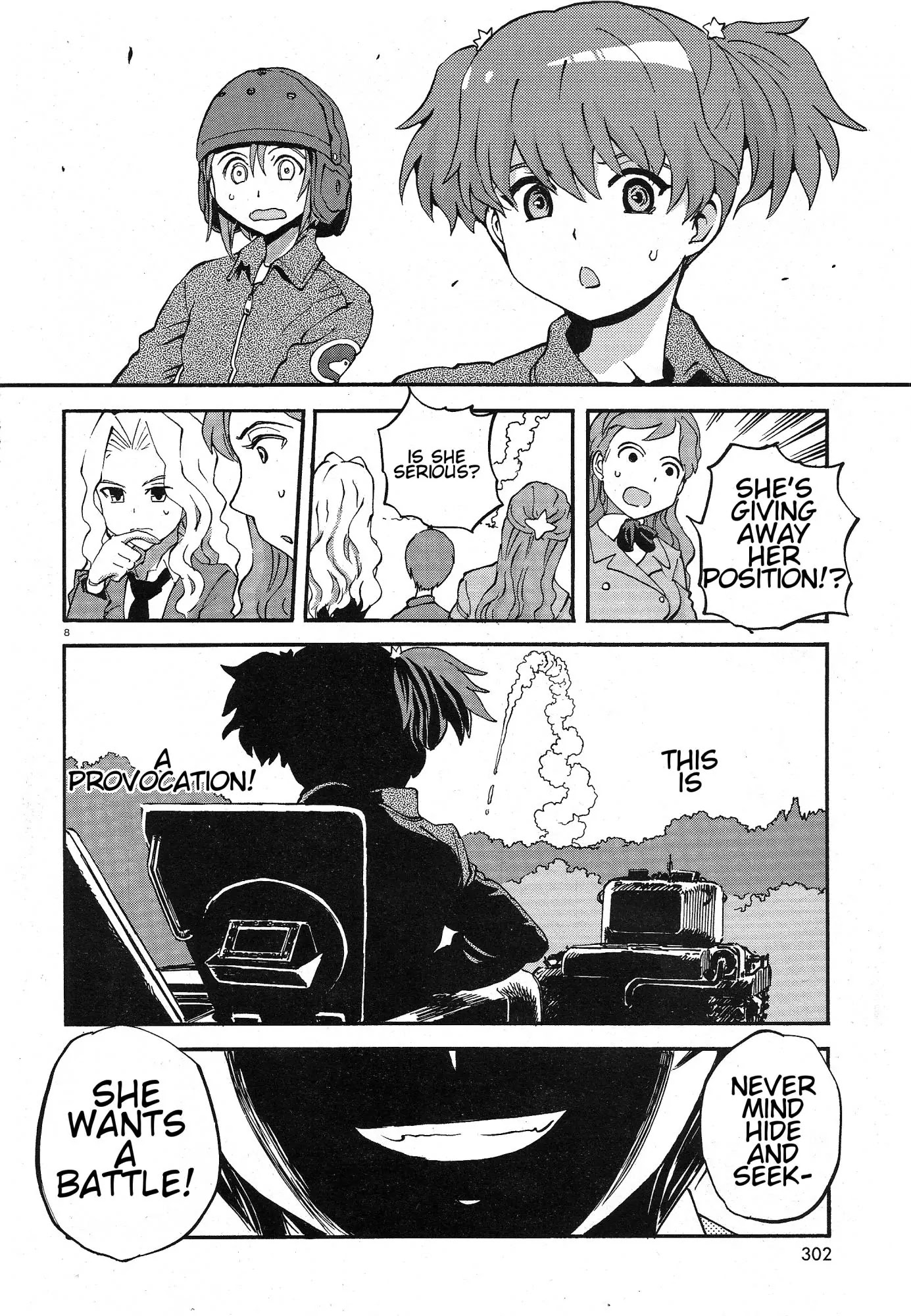 Girls & Panzer - Ribbon no Musha Chapter 4 page 8 - Chapter 4: Centipede Team, Move Out!