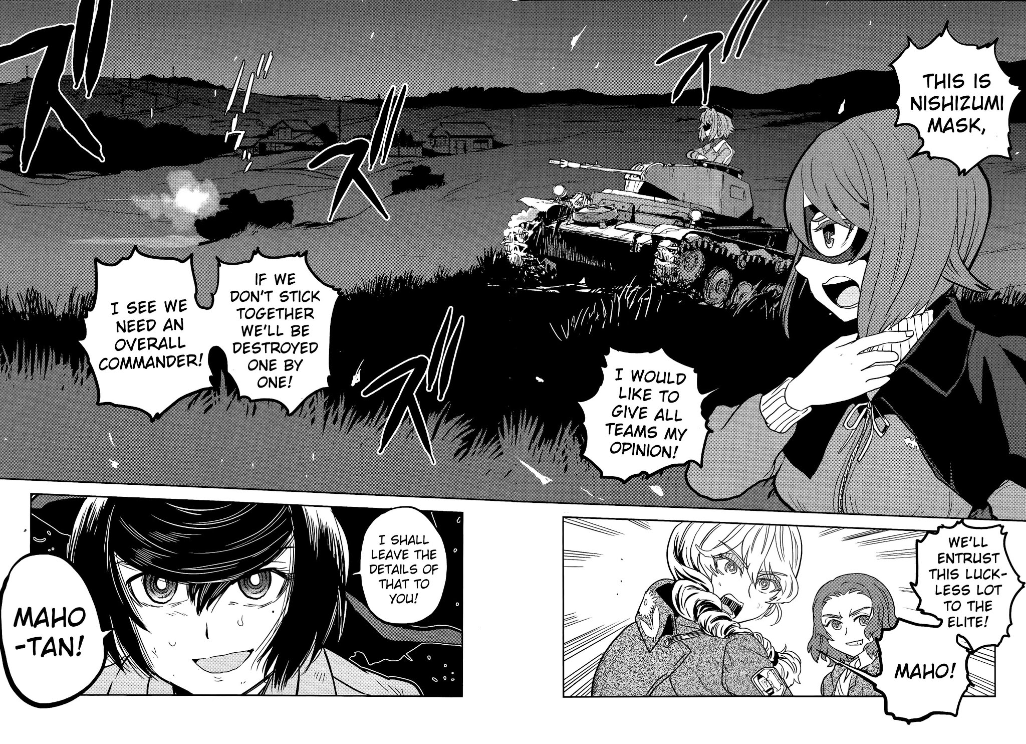 Girls & Panzer - Ribbon no Musha Chapter 42 page 34 - Chapter 42: The Death Match of Komoro (Part 9)