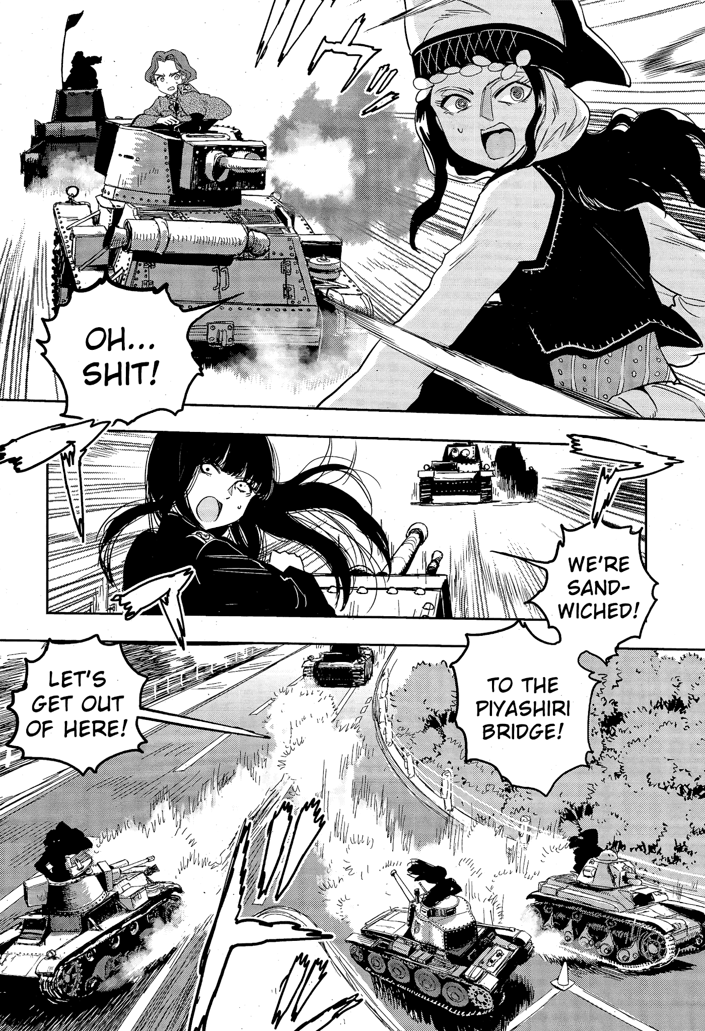 Girls & Panzer - Ribbon no Musha Chapter 49 page 15 - Chapter 49: The Battle of Nayoro (Part 3)