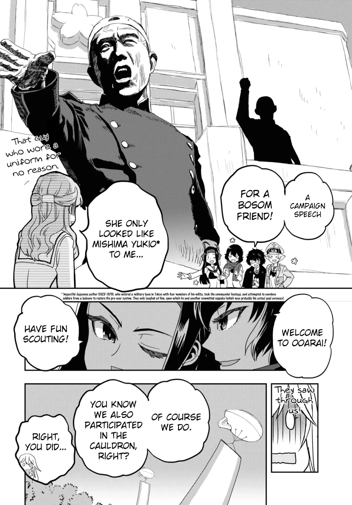 Girls & Panzer - Ribbon no Musha Chapter 53 page 19 - Chapter 53: Infiltrating the Ooarai Girls' Academy Ship (Part 1)