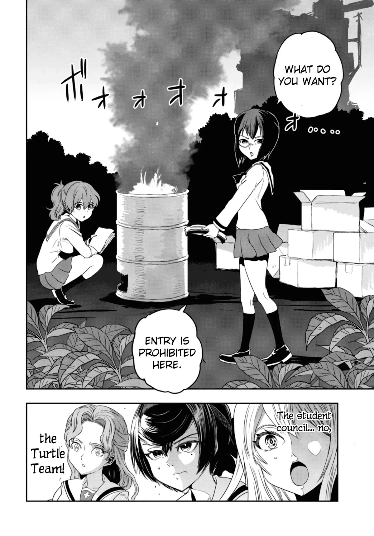 Girls & Panzer - Ribbon no Musha Chapter 53 page 28 - Chapter 53: Infiltrating the Ooarai Girls' Academy Ship (Part 1)
