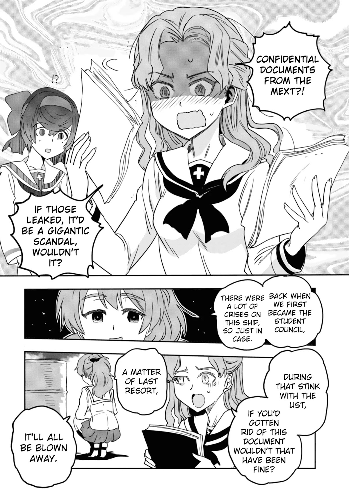 Girls & Panzer - Ribbon no Musha Chapter 53 page 32 - Chapter 53: Infiltrating the Ooarai Girls' Academy Ship (Part 1)