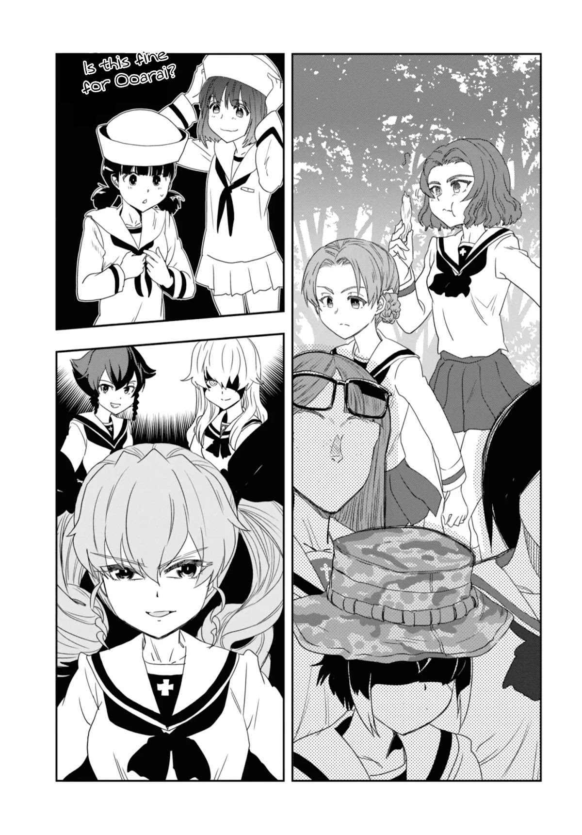 Girls & Panzer - Ribbon no Musha Chapter 53 page 35 - Chapter 53: Infiltrating the Ooarai Girls' Academy Ship (Part 1)