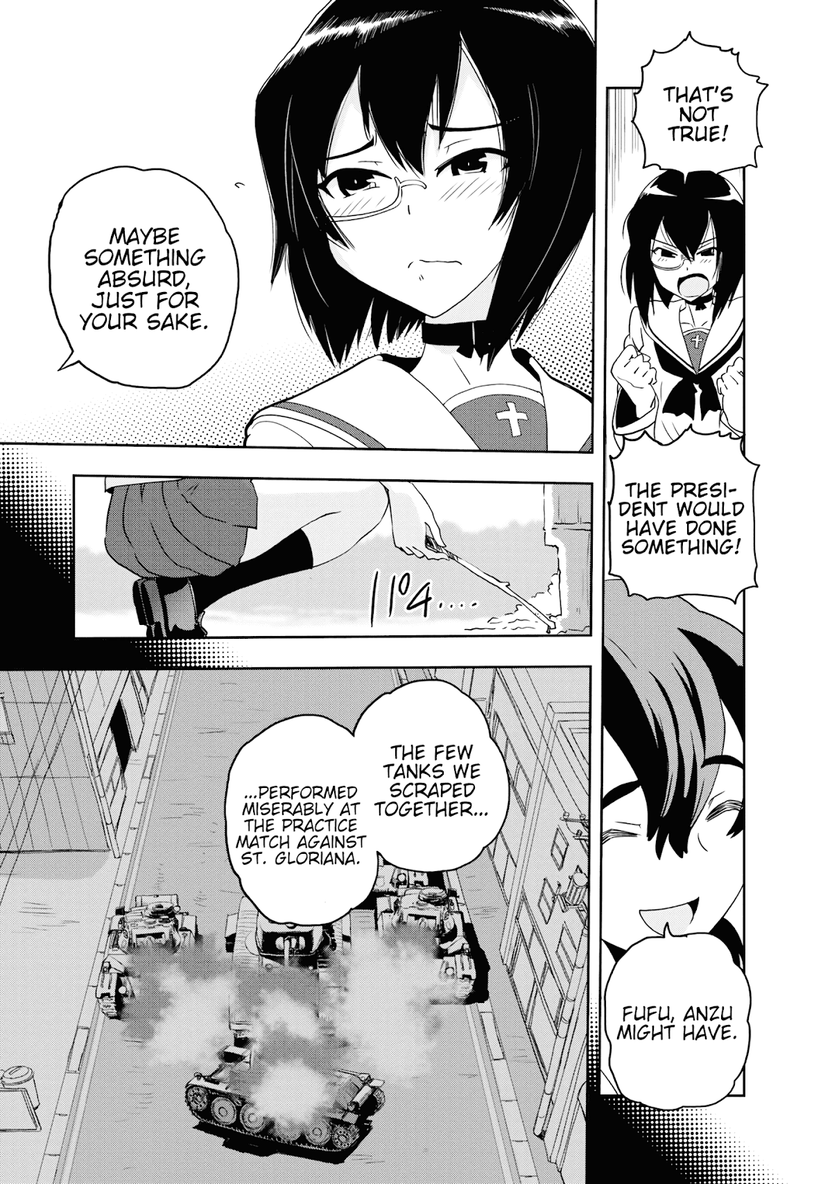 Girls & Panzer - Ribbon no Musha Chapter 54 page 13 - Chapter 54: Infiltrating the Ooarai Girls' Academy Ship (Part 2)