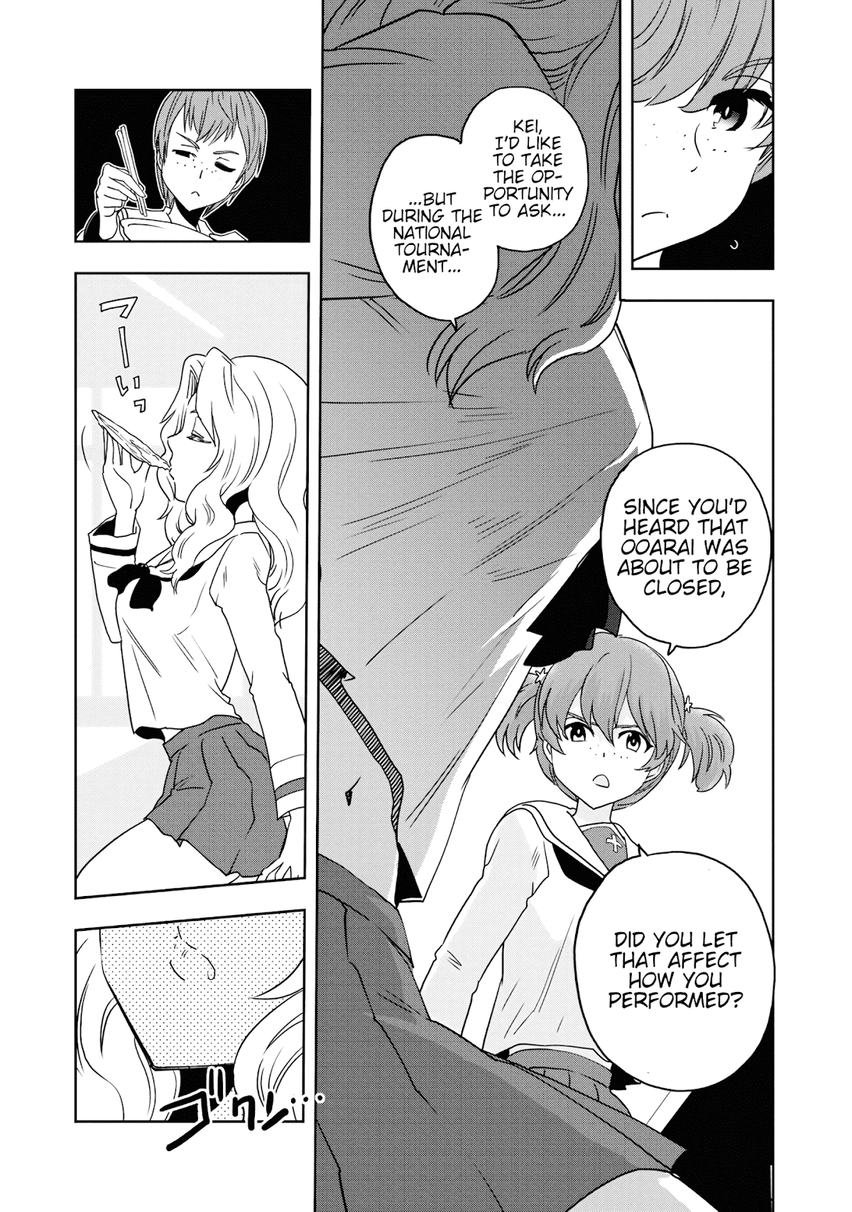 Girls & Panzer - Ribbon no Musha Chapter 54 page 17 - Chapter 54: Infiltrating the Ooarai Girls' Academy Ship (Part 2)