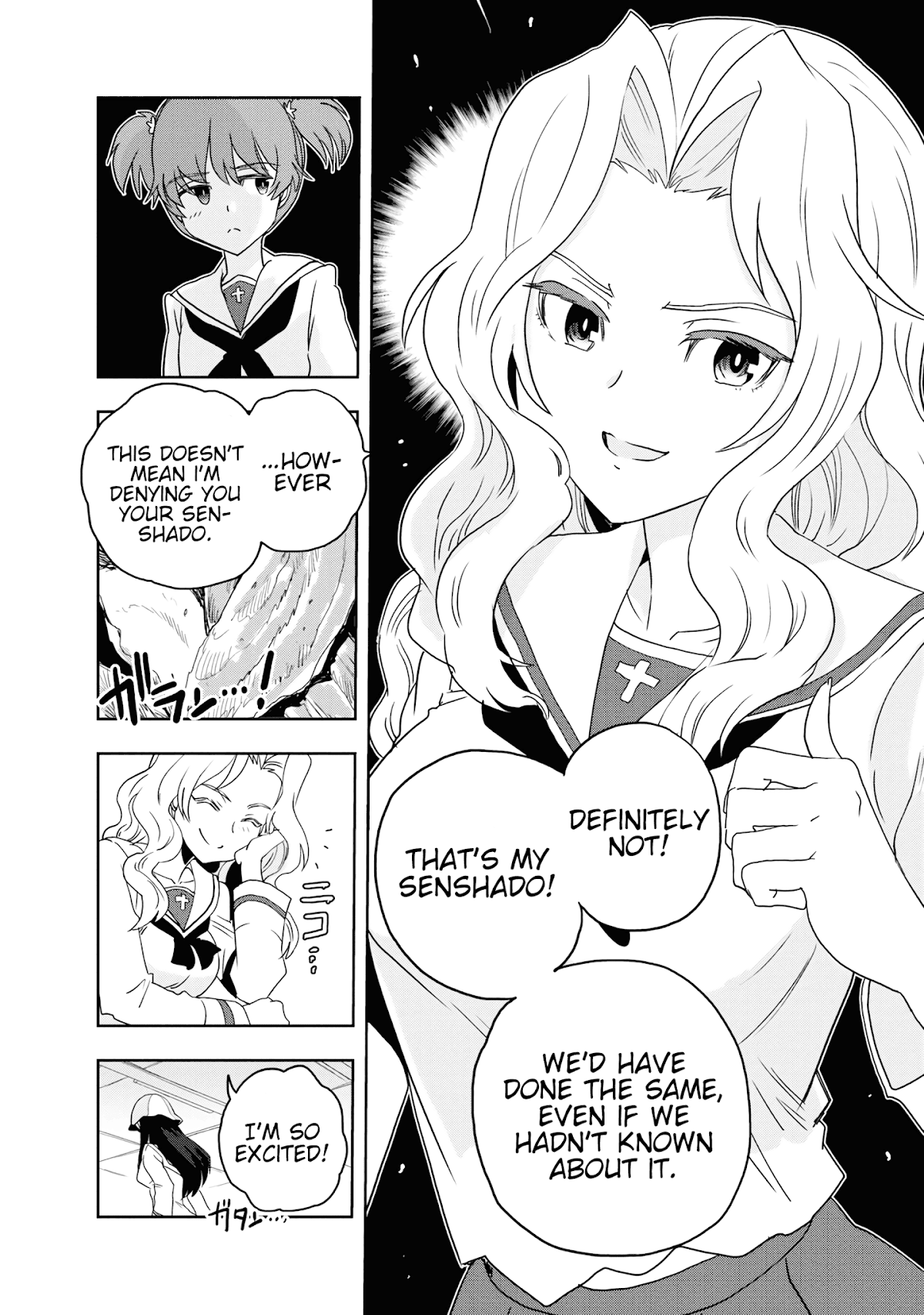 Girls & Panzer - Ribbon no Musha Chapter 54 page 18 - Chapter 54: Infiltrating the Ooarai Girls' Academy Ship (Part 2)