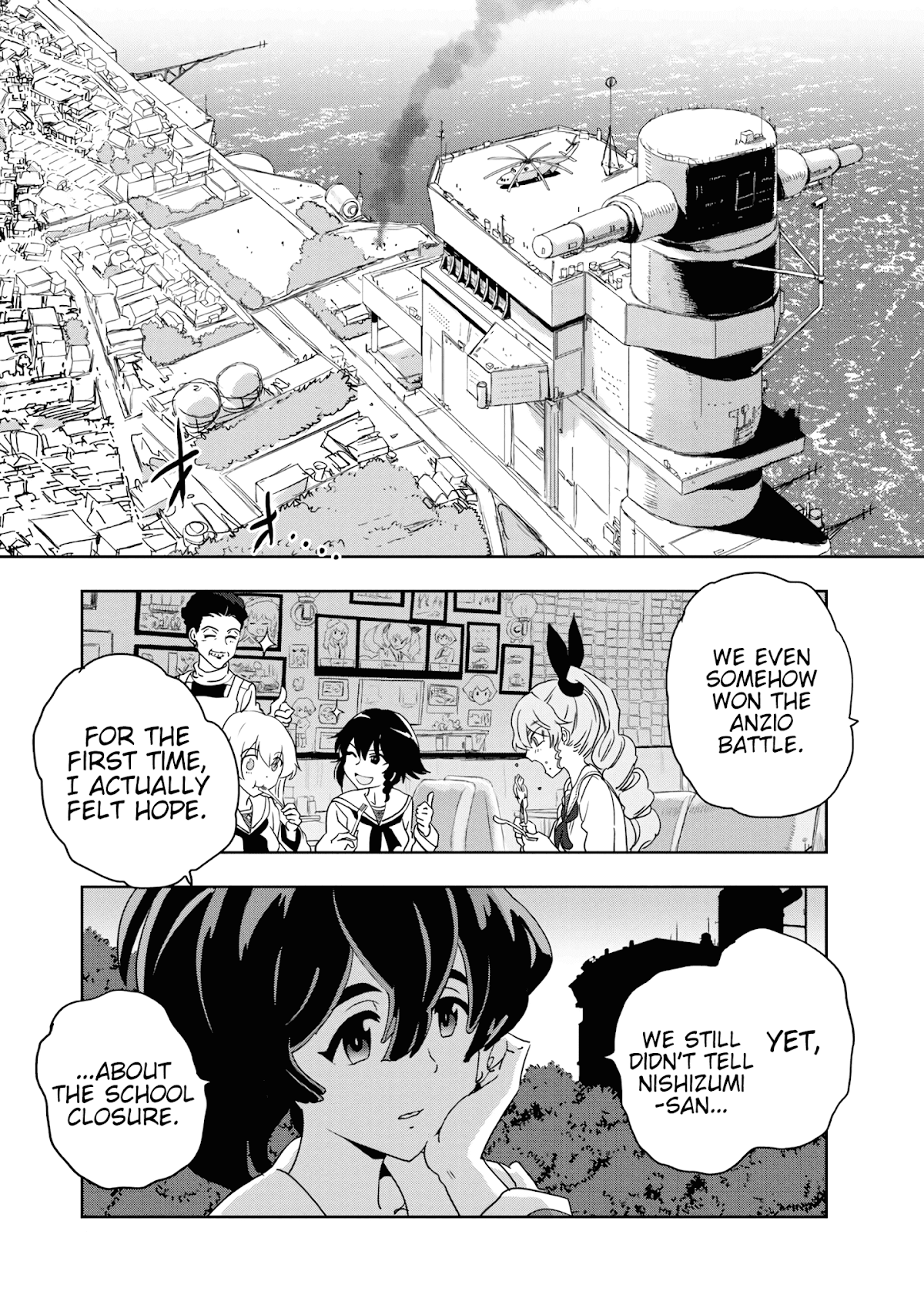 Girls & Panzer - Ribbon no Musha Chapter 54 page 19 - Chapter 54: Infiltrating the Ooarai Girls' Academy Ship (Part 2)