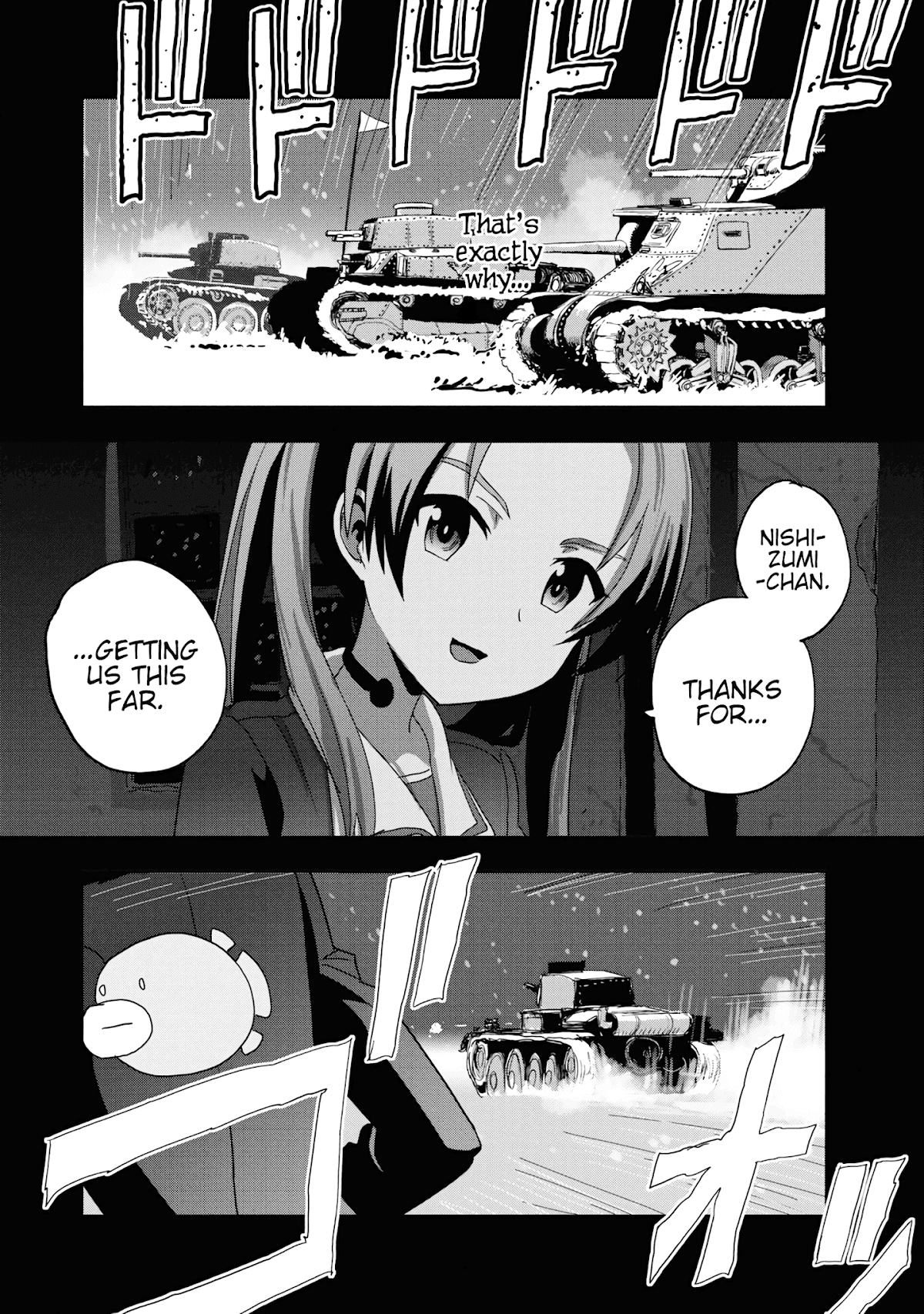 Girls & Panzer - Ribbon no Musha Chapter 54 page 25 - Chapter 54: Infiltrating the Ooarai Girls' Academy Ship (Part 2)