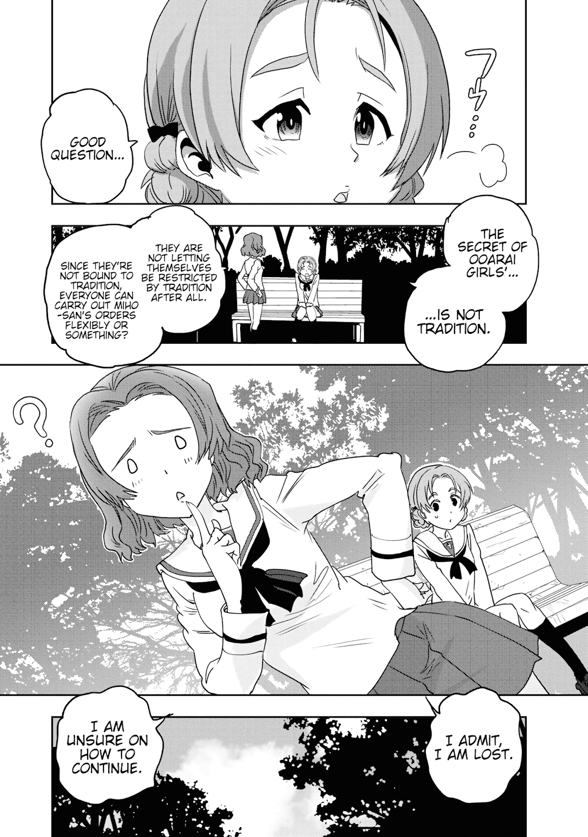 Girls & Panzer - Ribbon no Musha Chapter 54 page 32 - Chapter 54: Infiltrating the Ooarai Girls' Academy Ship (Part 2)